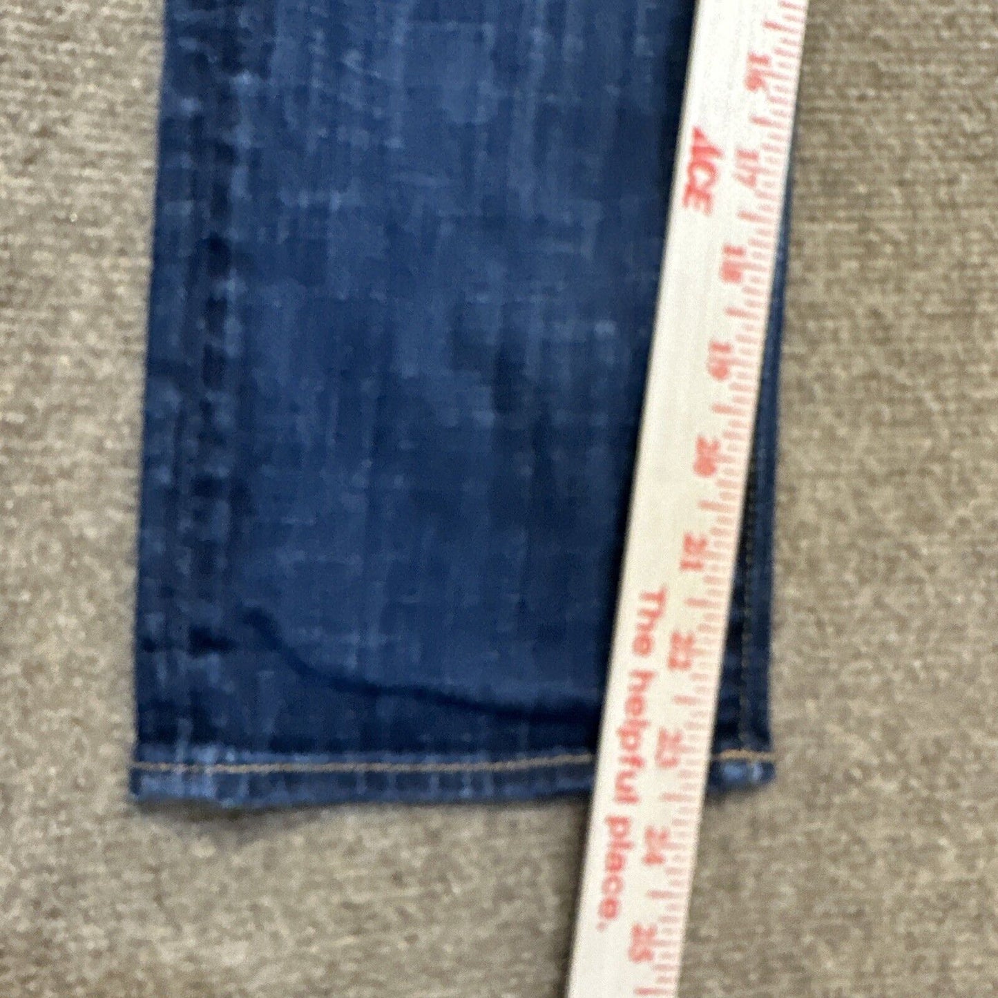 American Eagle Artist Crop Stretch Women's Straight Jeans Size 2R Blue Dark Wash