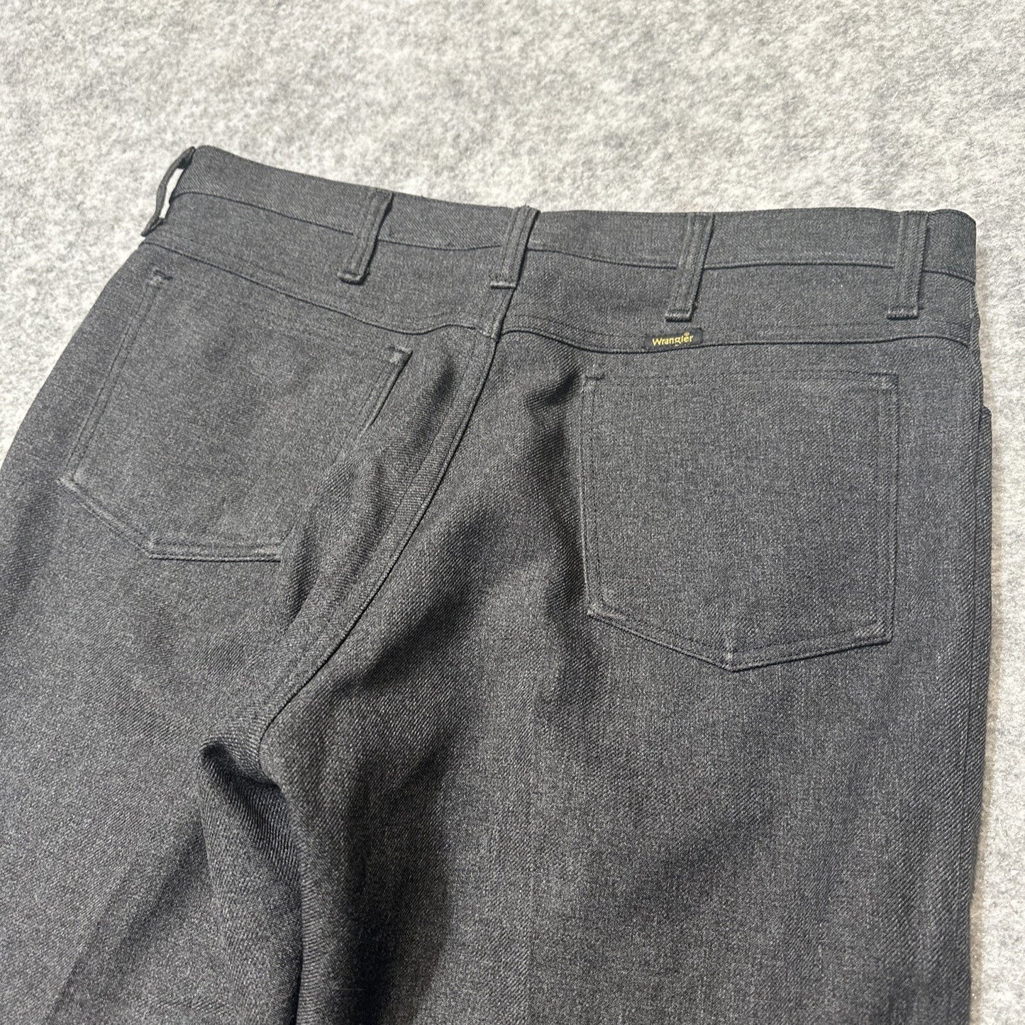 Wrangler 82HK Dress Pants Men's Size 38x29 Black Cotton Pants