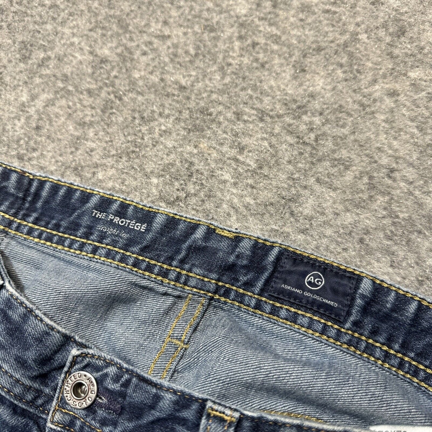 AG Adriano Goldschmied Distressed The Protege Straight Jeans Men's 32x32 Blue