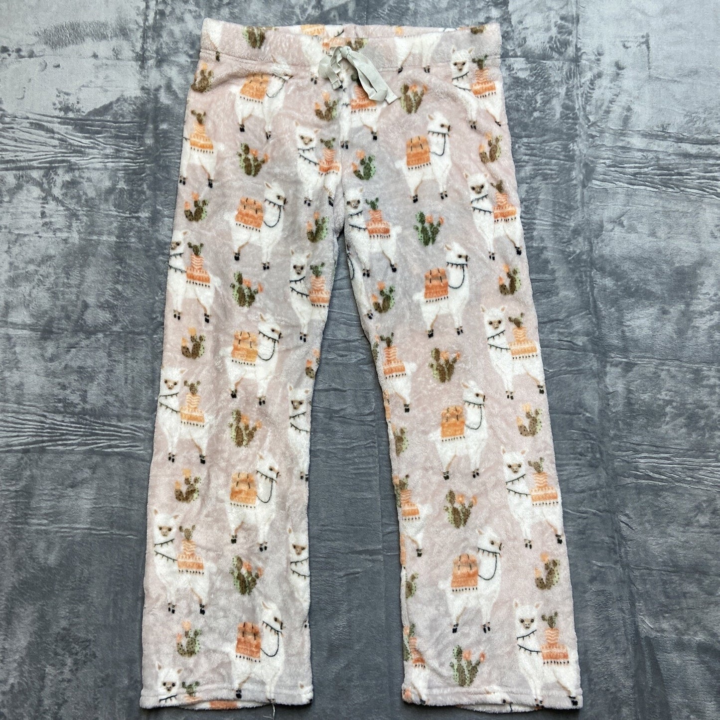 Daydream By Berkshire Home Fluffy Llama Pajama Pants Women's Size L Patterned