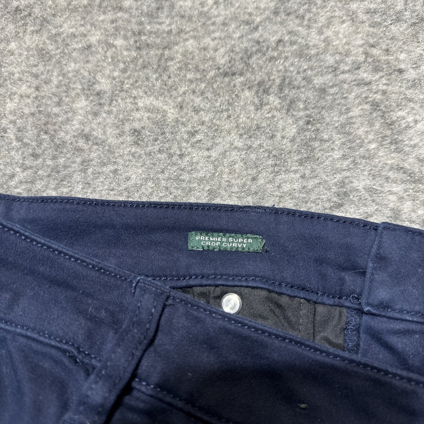 Ralph Lauren Premier Super Crop Curvy Women’s Stretch Skinny Jeans Size 8 Blue