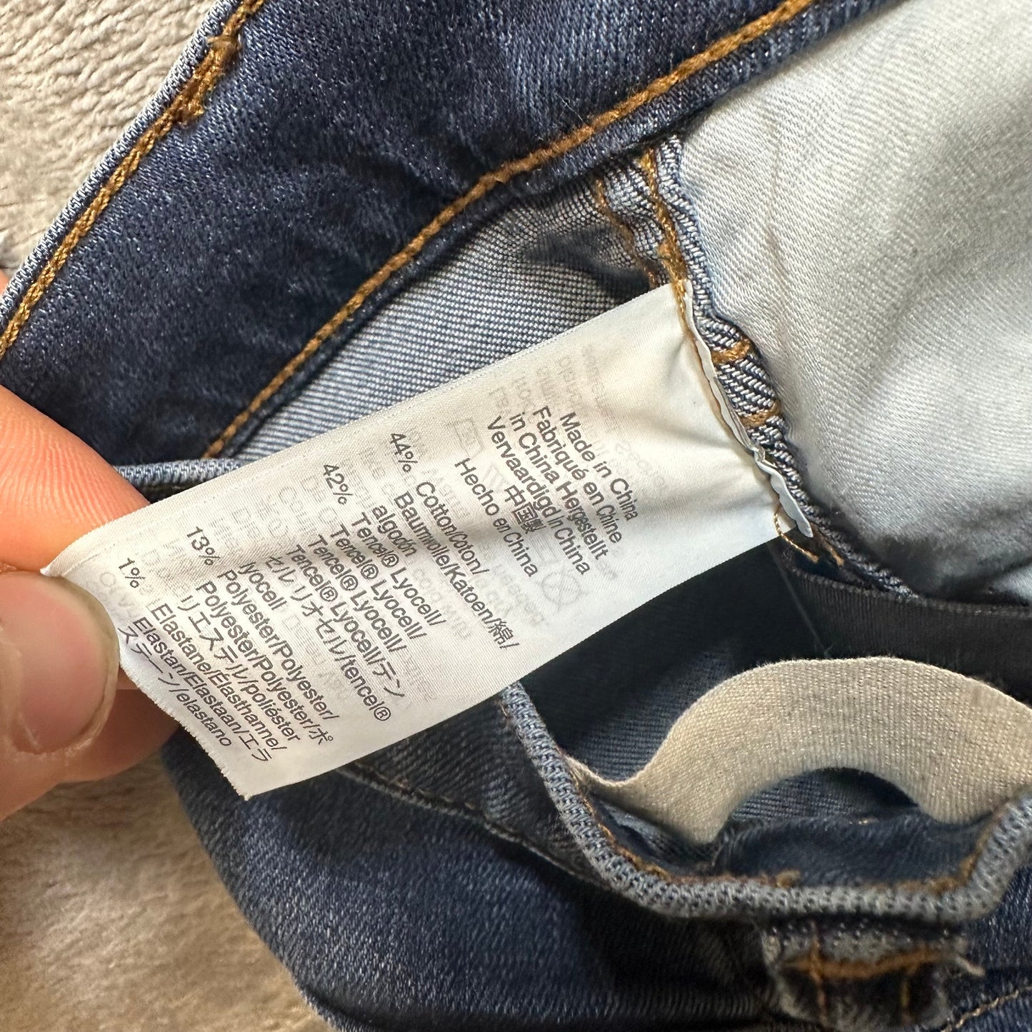 Madewell 10 High Rise Skinny Jeans Women's Size 27 Blue Denim