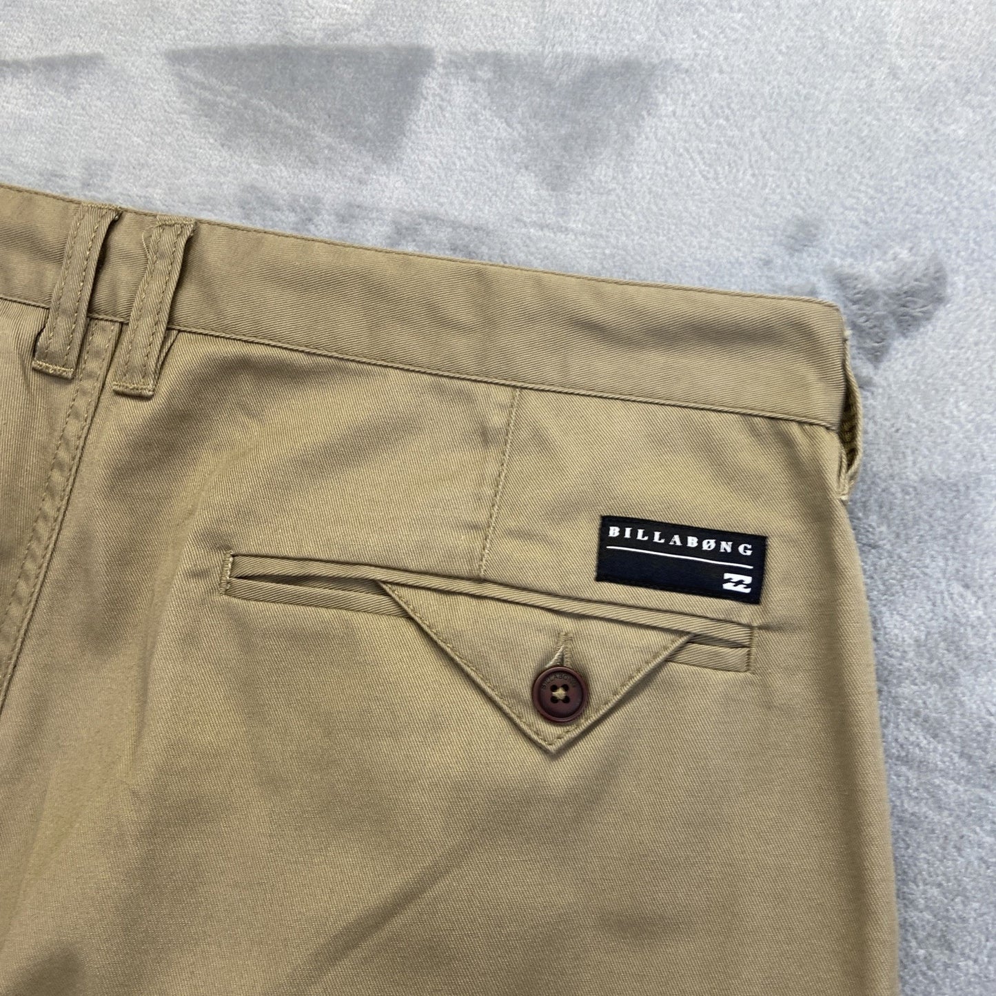 Billabong Carter Straight Casual Chino Pants Men's Size 34 Brown Tan