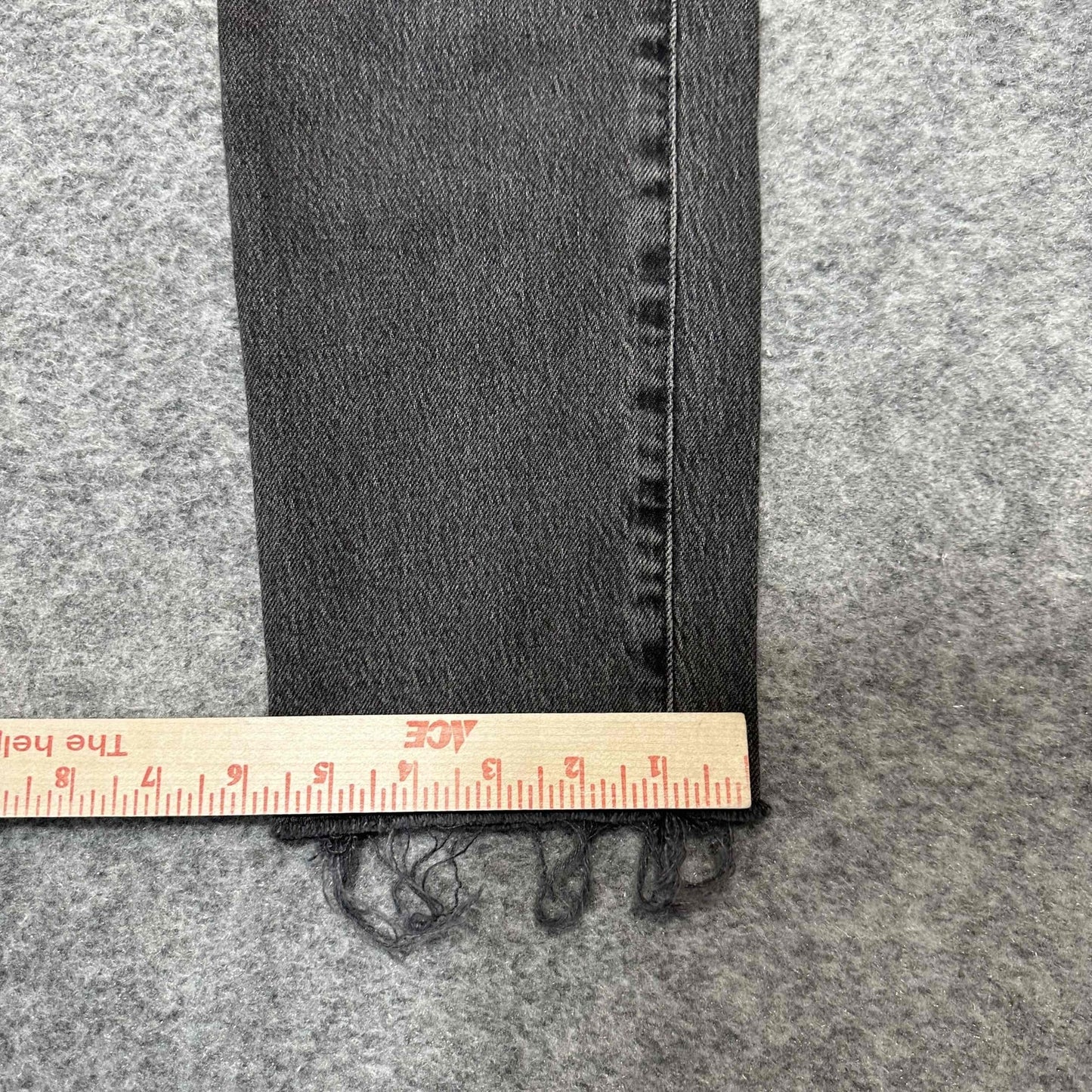 Madewell The Perfect Vintage Womens Distressed Jeans Size 24 Black Dark Denim