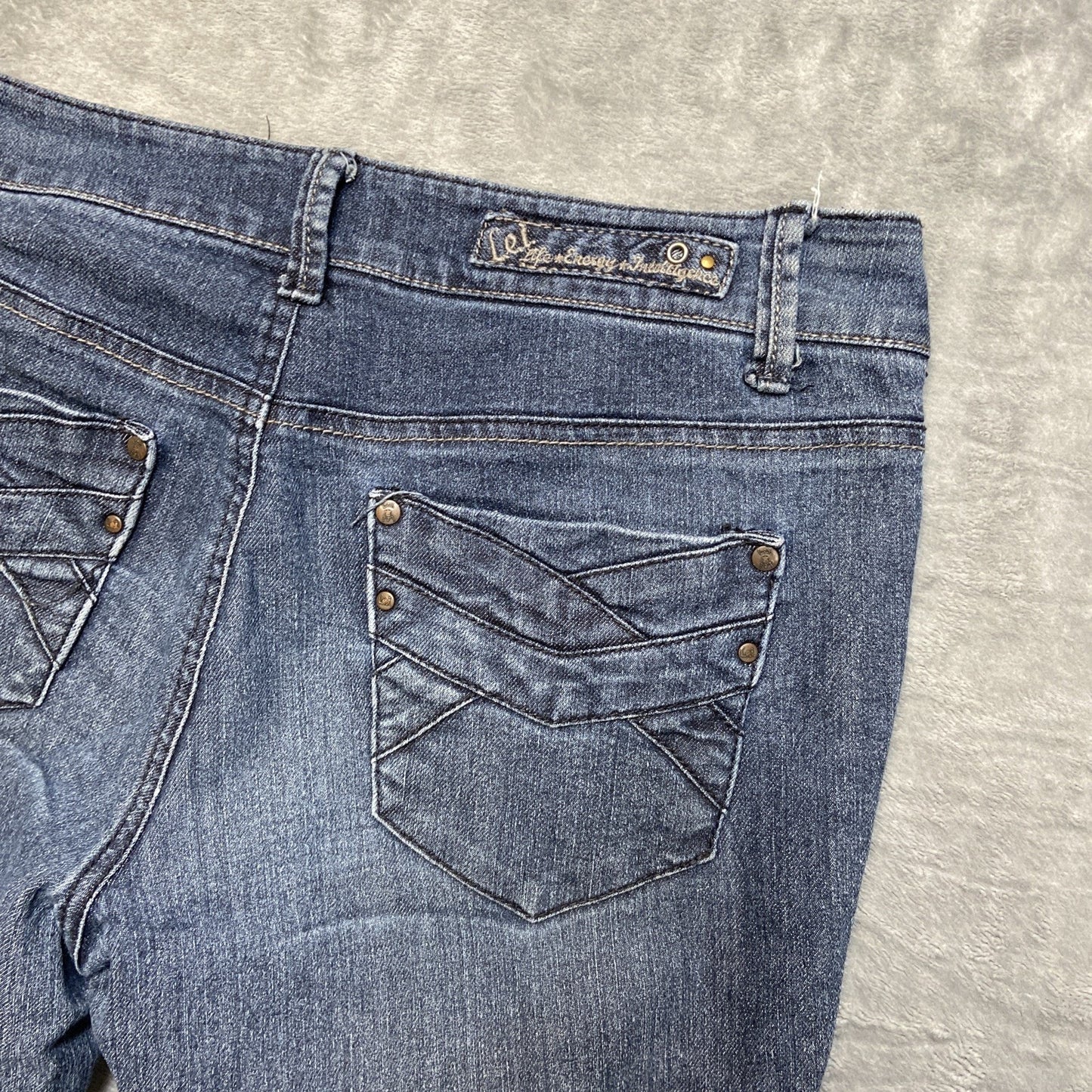 LEI Ashley Skinny Jeans Women's Junior Size 11 Dark Wash Blue Denim