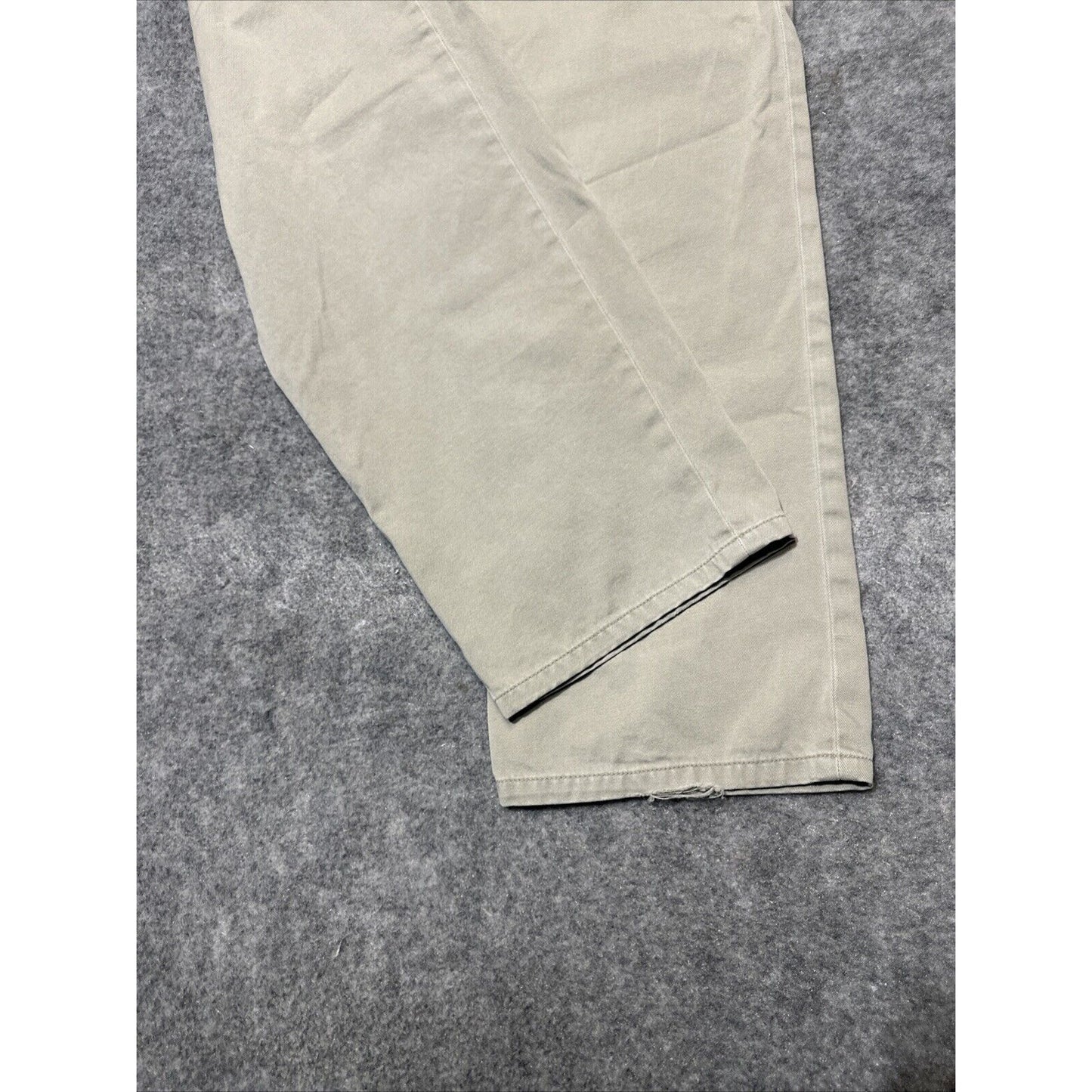Indigo Palms Relaxed Fit Men's Straight Jeans Size 33x32 Beige Light Wash Denim