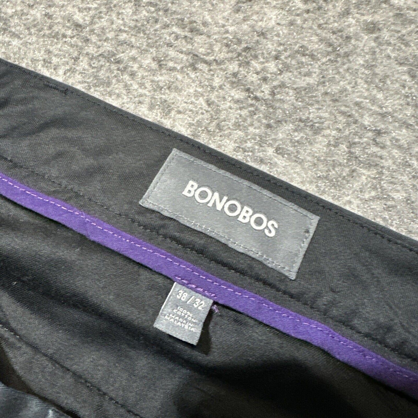 Bonobos Tuesday Slim Fit Dress Pants Men's Size 38x32 Black Pants Formal