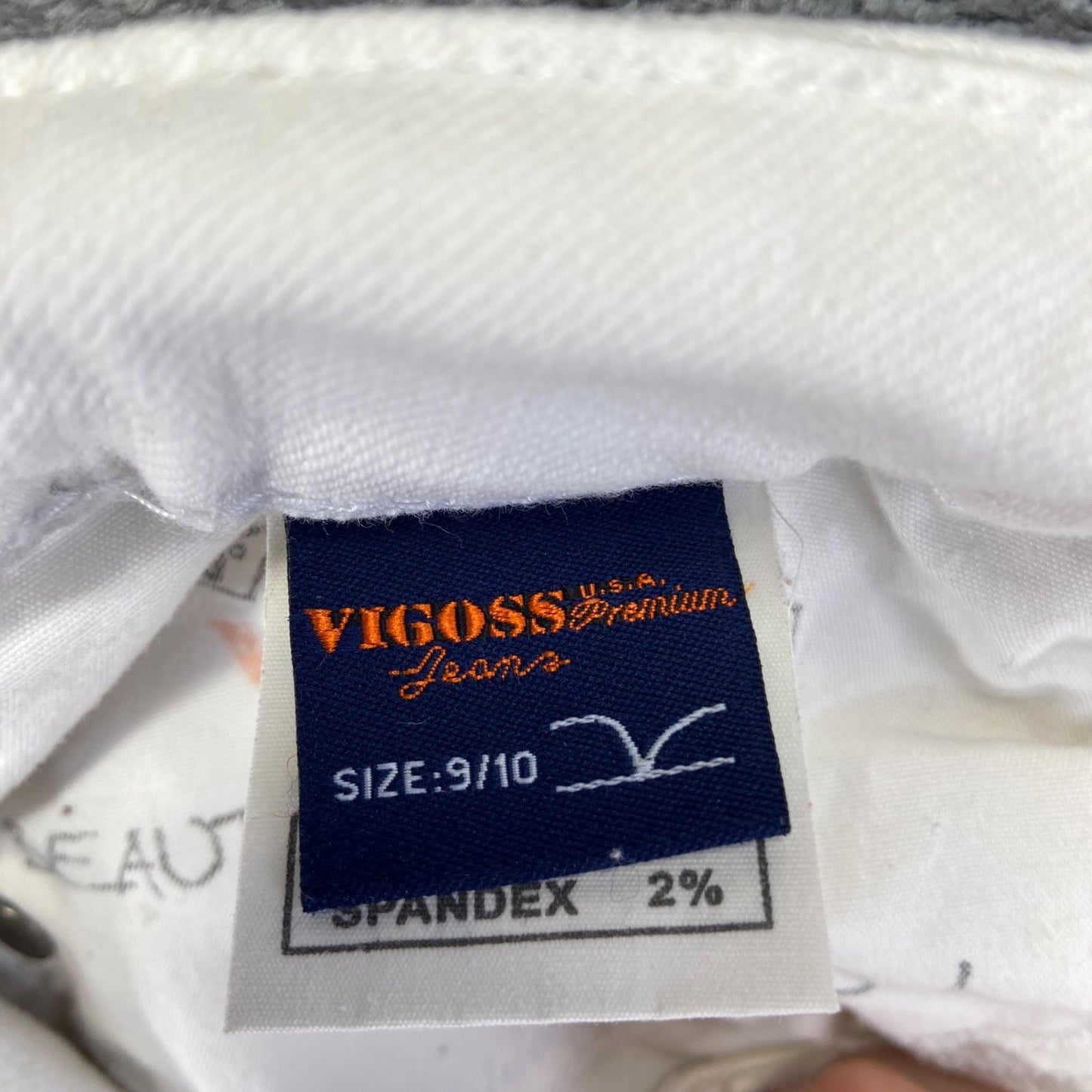 Vigoss Women's Capri Size 9/10 White Denim Summer