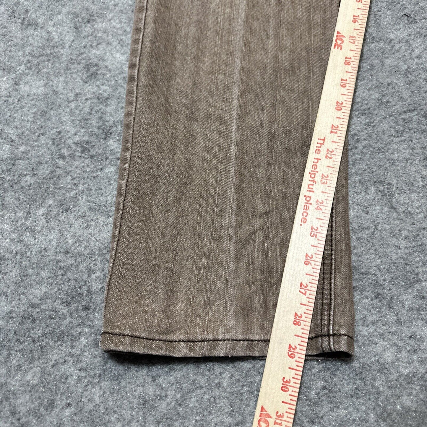 Riflessi Men's Relaxed Fit Straight Jeans Size 32x32 Brown Medium Wash Denim