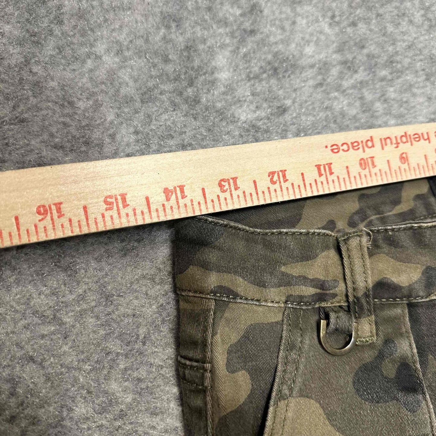 American Bazi Women's Cargo Joggers Size Medium Green Camo Dark Wash