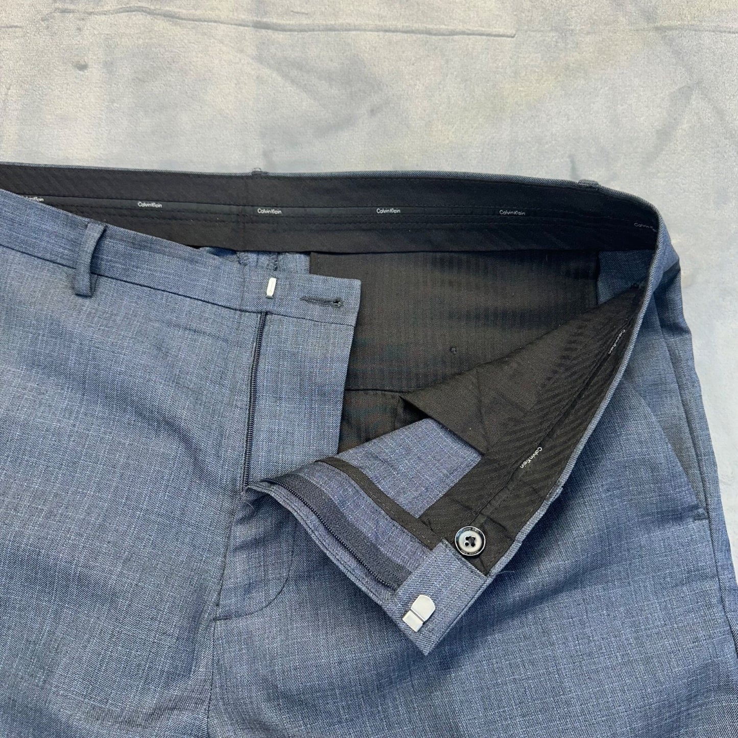 Calvin Klein Men's Dress Pants Straight 36x32 Blue