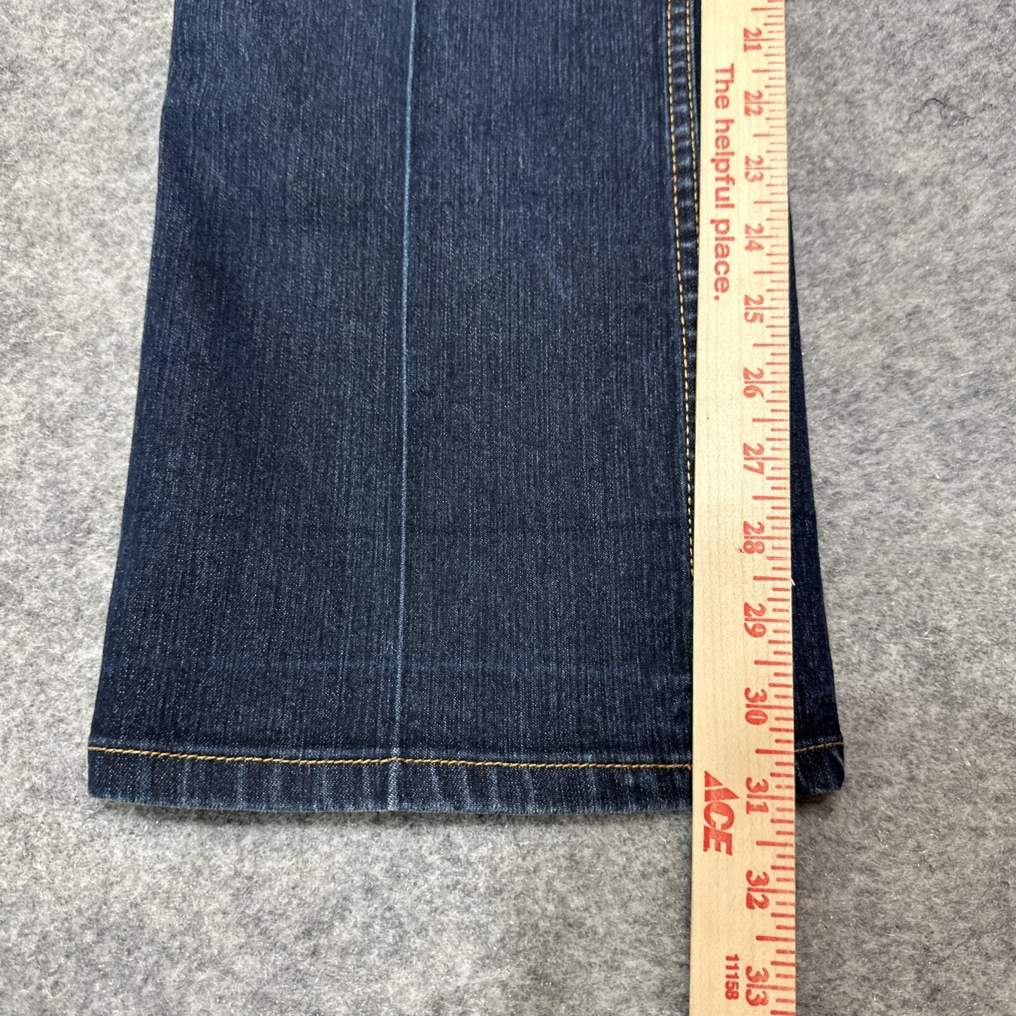 Fubu Women's Straight Leg Jeans Size 15/16 Blue Dark Denim