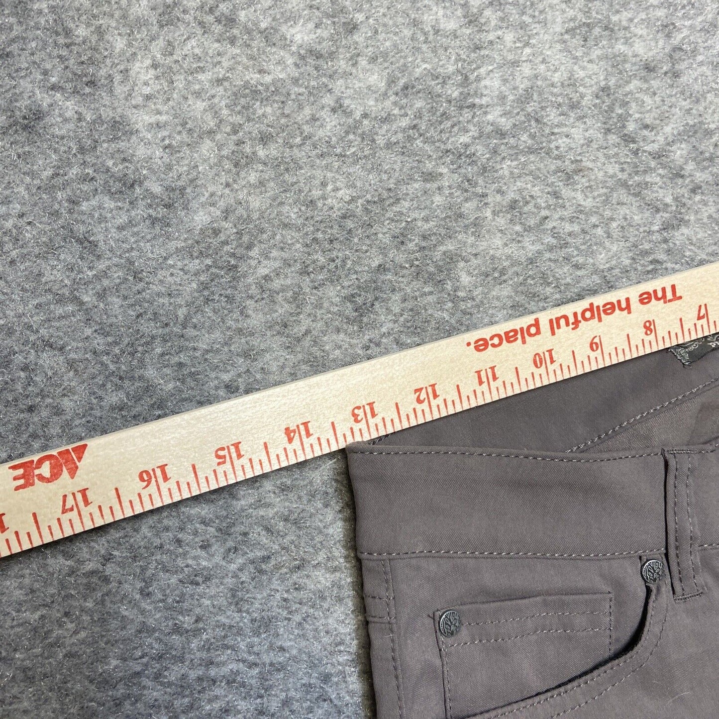 Prana Skinny Hiking Pants Women's Size 2 Reg Gray Lightweight Pants