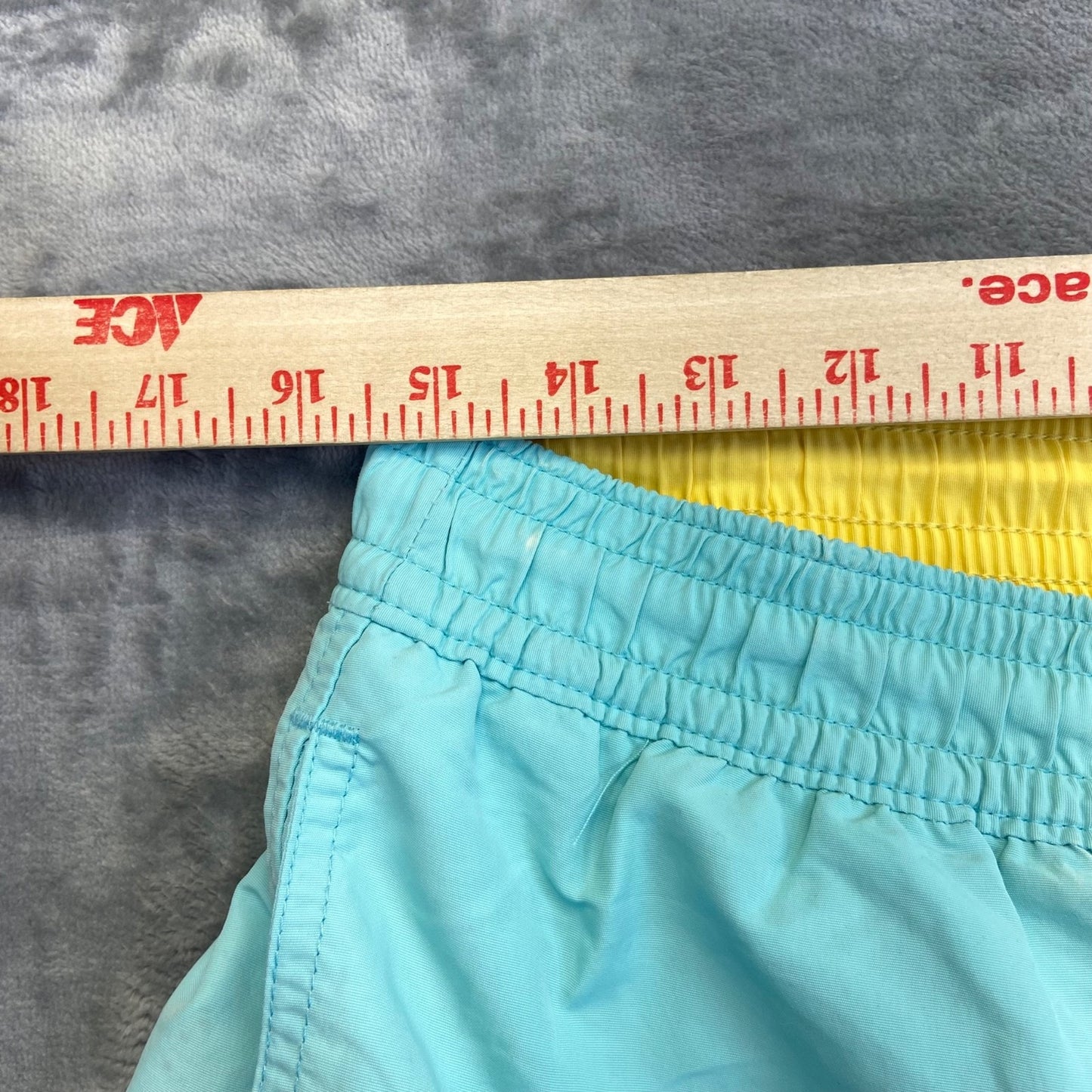 Polo Ralph Lauren Men's Swim Shorts Size L Light Blue Mesh Lined Swimwear