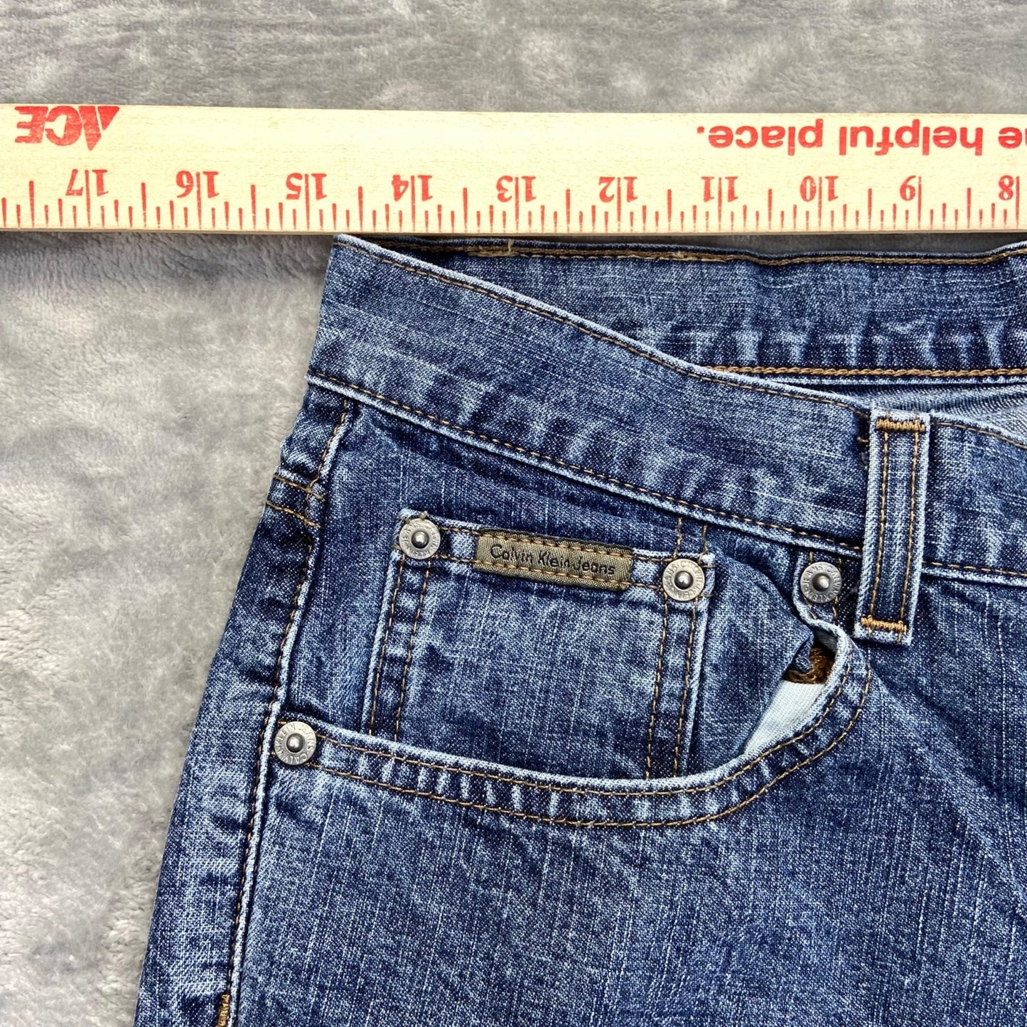 Calvin Klein Straight Leg Jeans Women's Size 8 Blue Denim Cotton