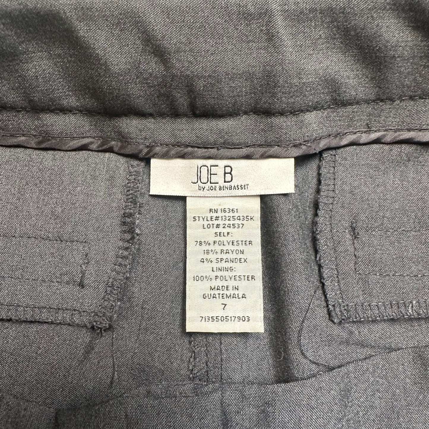 Joe B Wide-Leg Dress Pants Women's Size 7 Gray