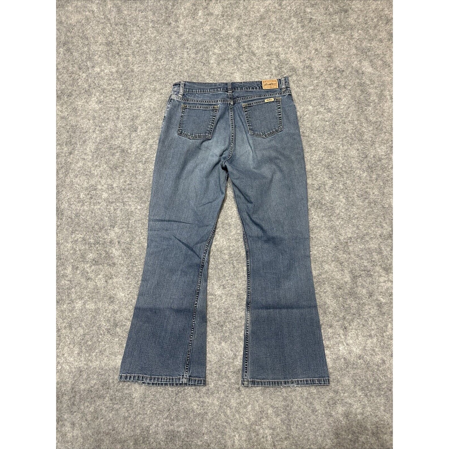 Levi Strauss Signature Girls' Low Rise Flare Stretch Jeans Size 16.5 Blue Denim