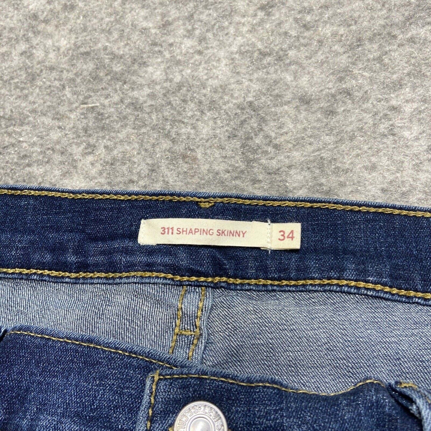 Levi's 311 Shaping Skinny Jeans Women's Size 34 Dark Blue Denim 34x30