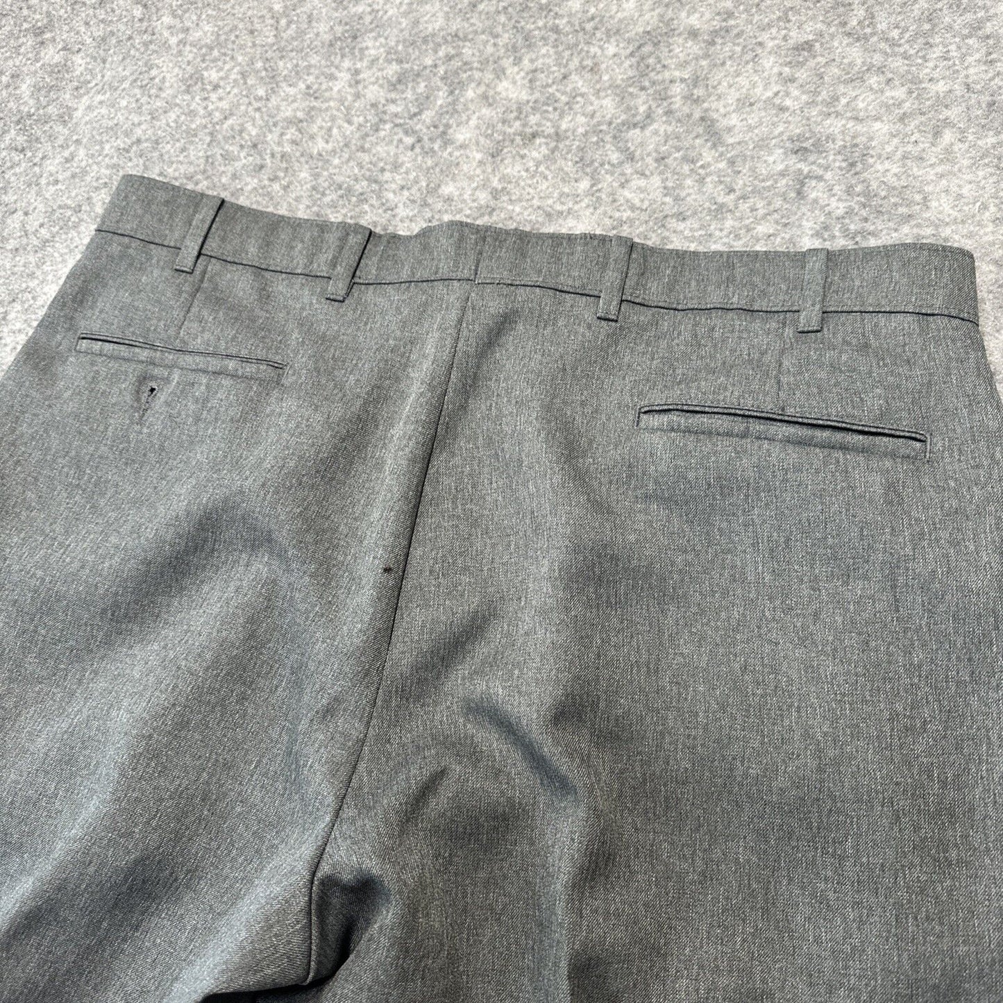 Vintage Levi's Action Slacks Men's Dress Pants Size 38x31 Gray Snap Pants