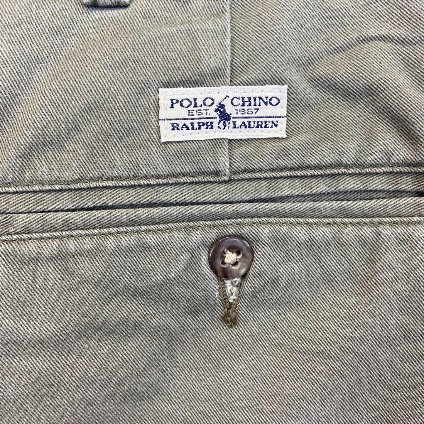 Polo Ralph Lauren Men's Chino Shorts Size 36 Green Cotton #534424