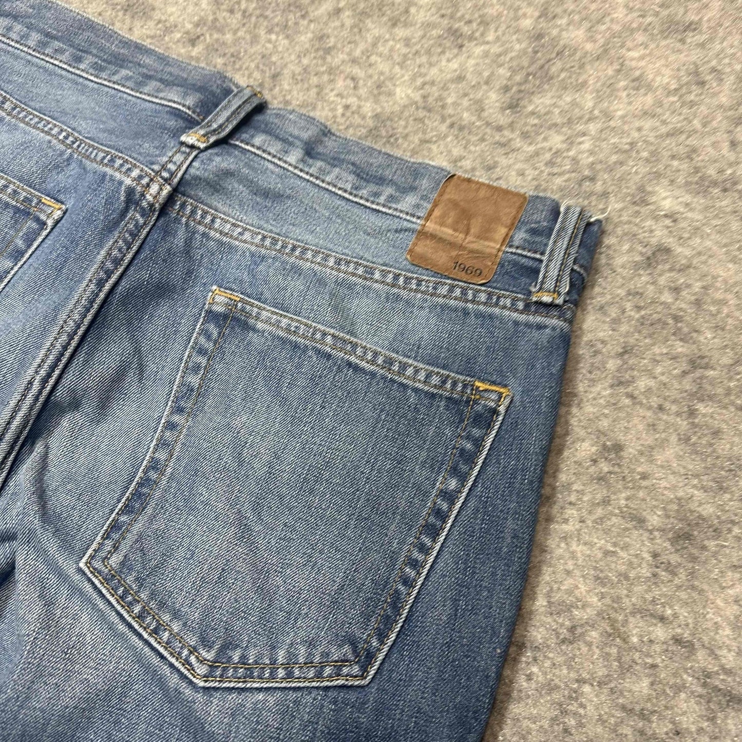 Gap 1969 Men's Slim Jeans Size 32x36 Blue Faded Wash Denim