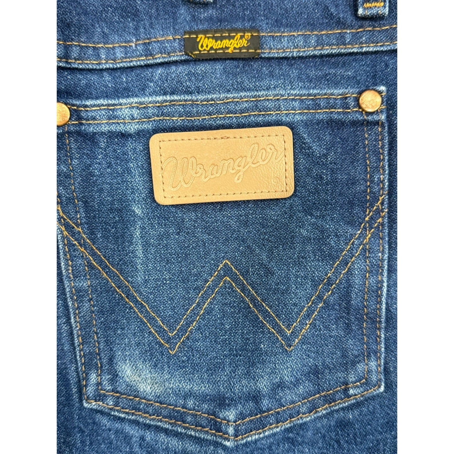 Wrangler Jeans Mens 30x30 Blue Denim Pants Cowboy Cut 936DEN Western