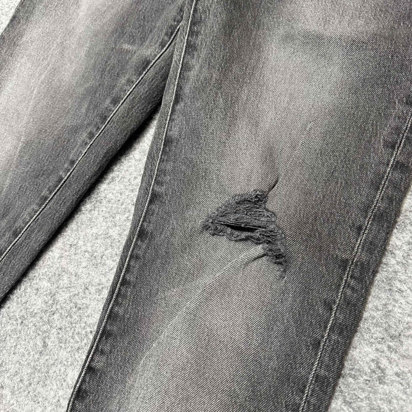 Madewell The Perfect Vintage Womens Distressed Jeans Size 24 Black Dark Denim