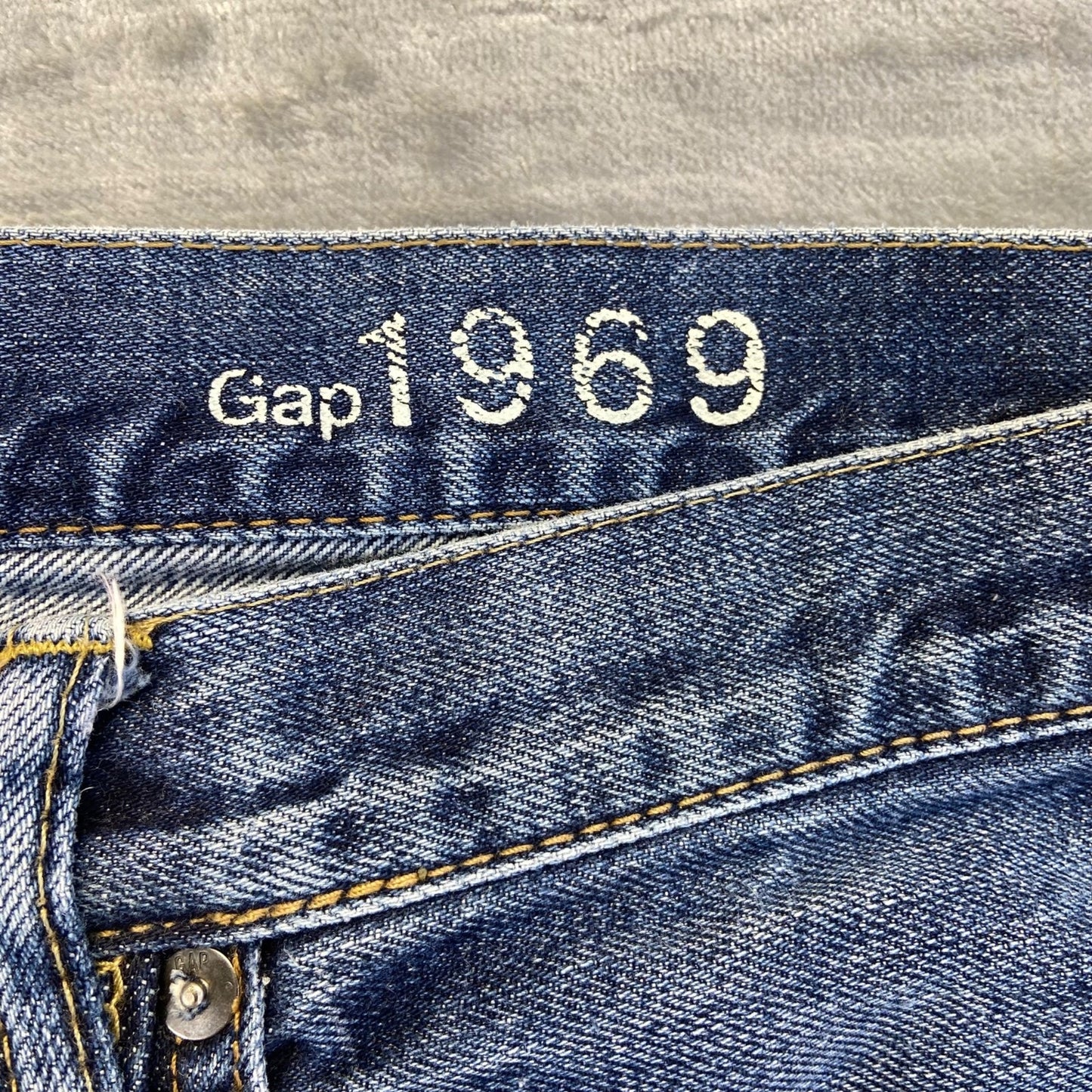 Gap Men's Loose Straight Jeans 31x30 Blue Denim
