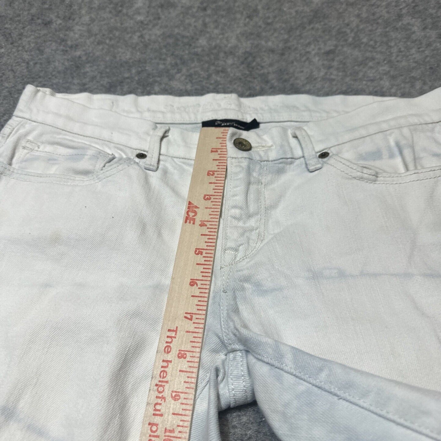 Levi's 421 Women's Skinny Jeans Size 29 White Acid Wash