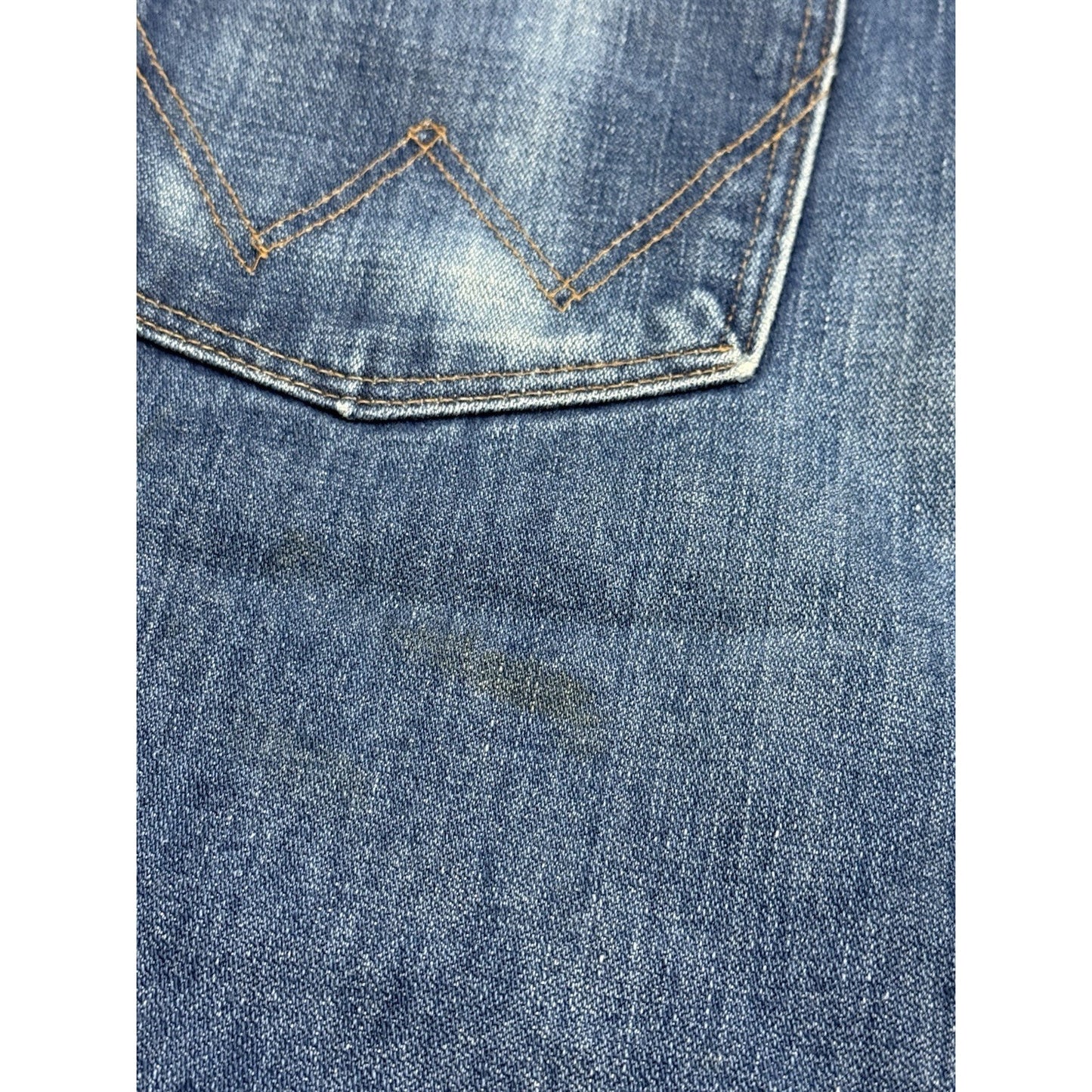 Vintage Wrangler NO FAULT Mens Blue Jeans Cowboy Cut Original Fit - 34 X 34