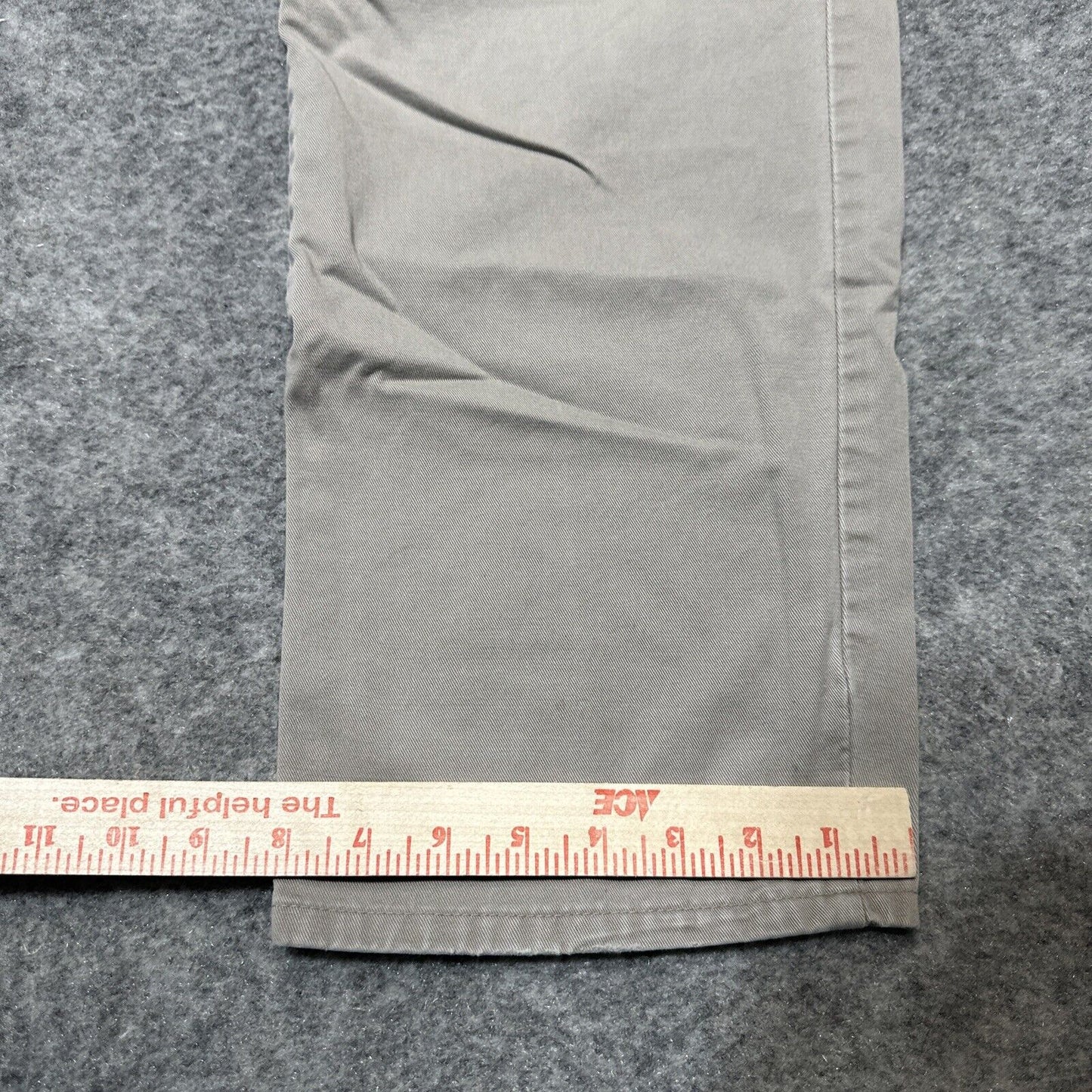 Wrangler 37777TN Men's Straight Chino Pants Size 34x40 Gray Light Wash Pants