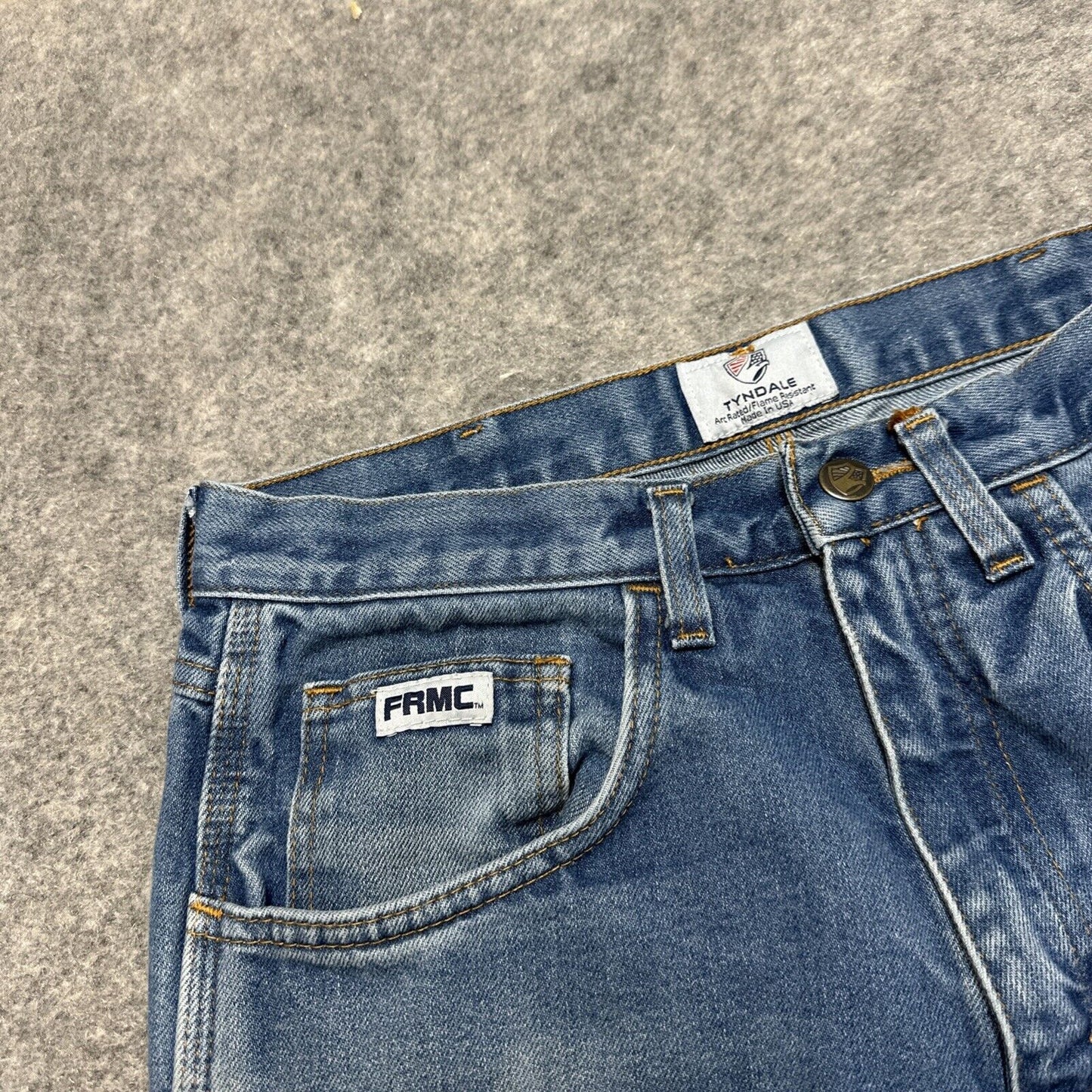 Tyndale FR Straight Jeans Men's Size 32x30 Blue Medium Wash Denim