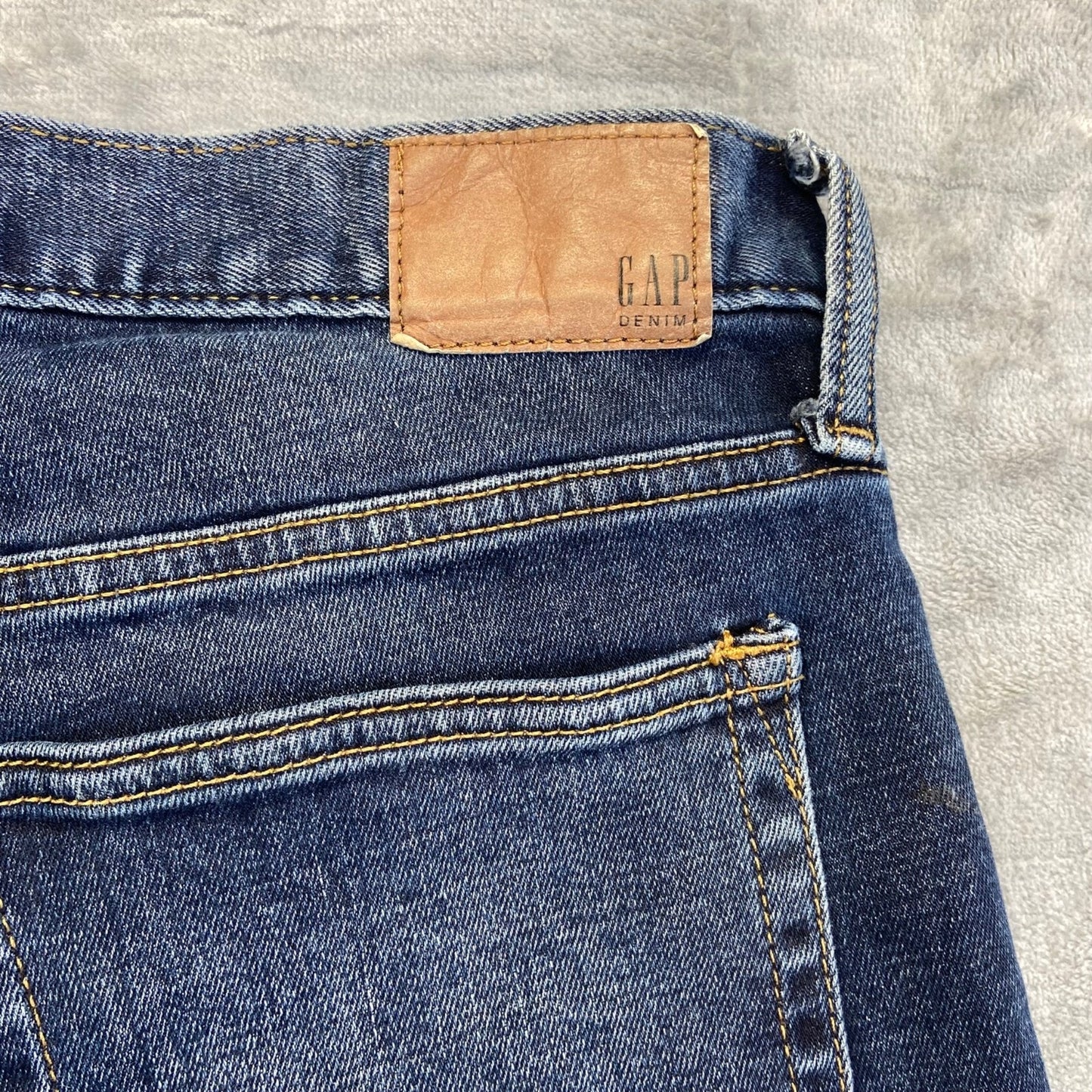 GAP Men's Slim Straight Jeans Size 33x32 Blue Denim