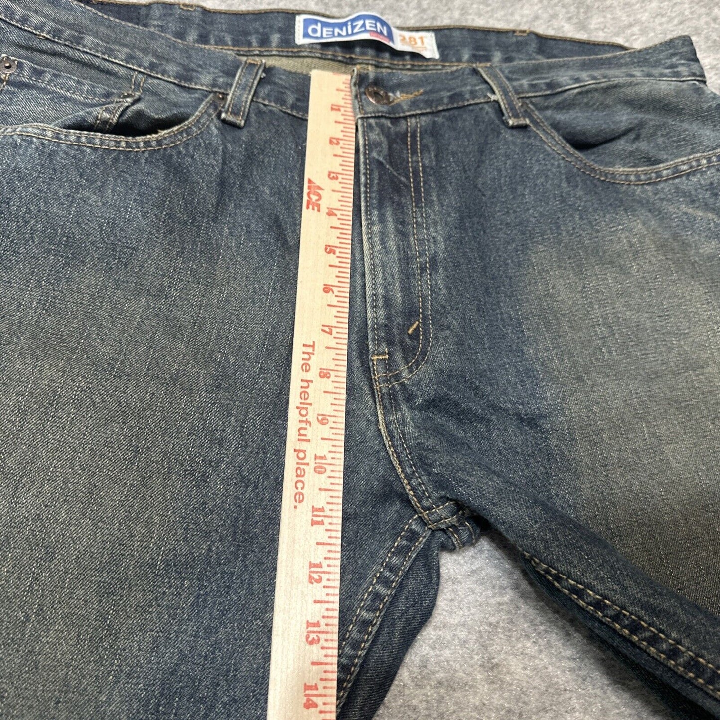 Denizen Levi's 281 Straight Fit Men's Jeans Size 38x32 Blue Dark Wash Denim