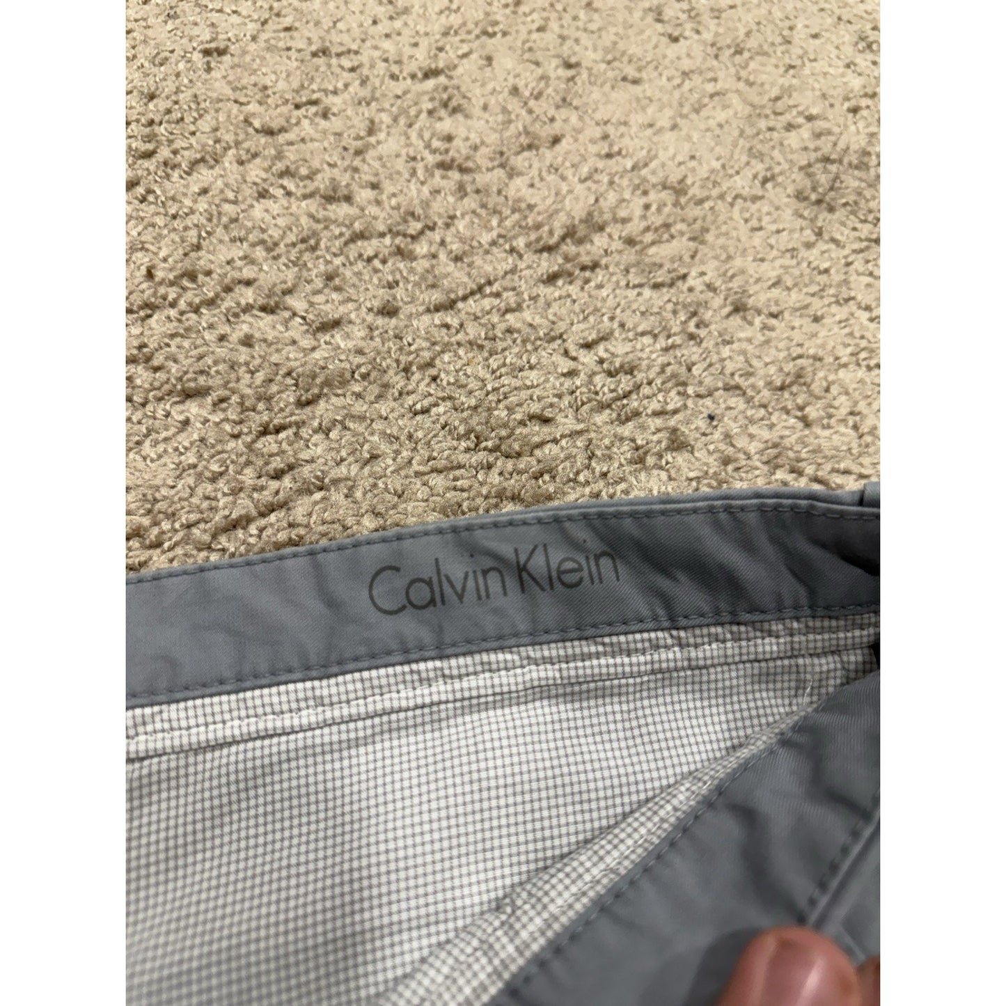 Calvin Klein Men's Slim Fit Stretch Chinos Size 36x29 Gray