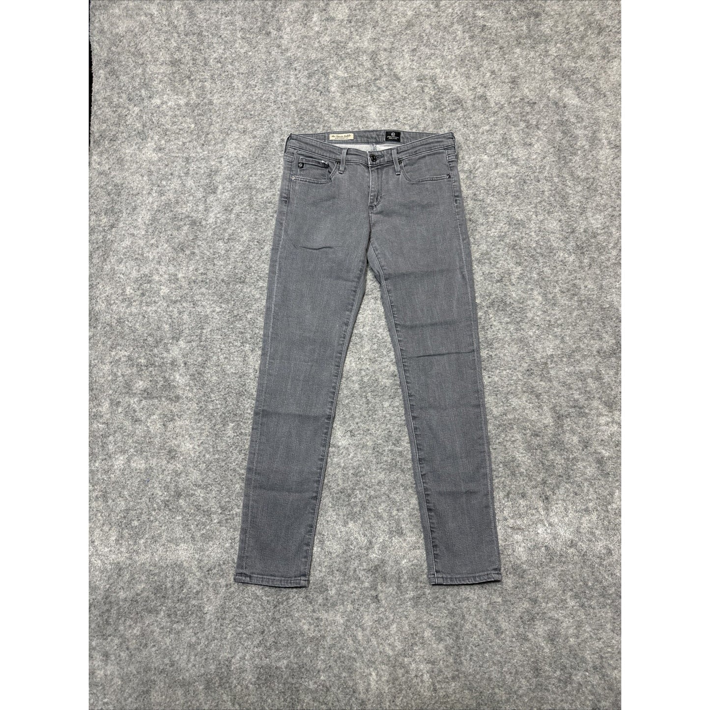 AG Adriano Goldschmied The Stevie Ankle Women’s Straight Leg Jeans Size 26R Gray