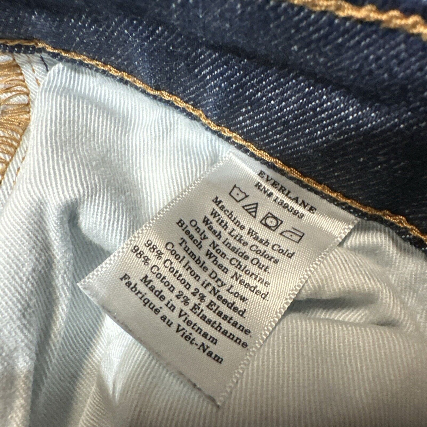 Everlane Women's Skinny Jeans Size 26 Blue Dark Wash Denim