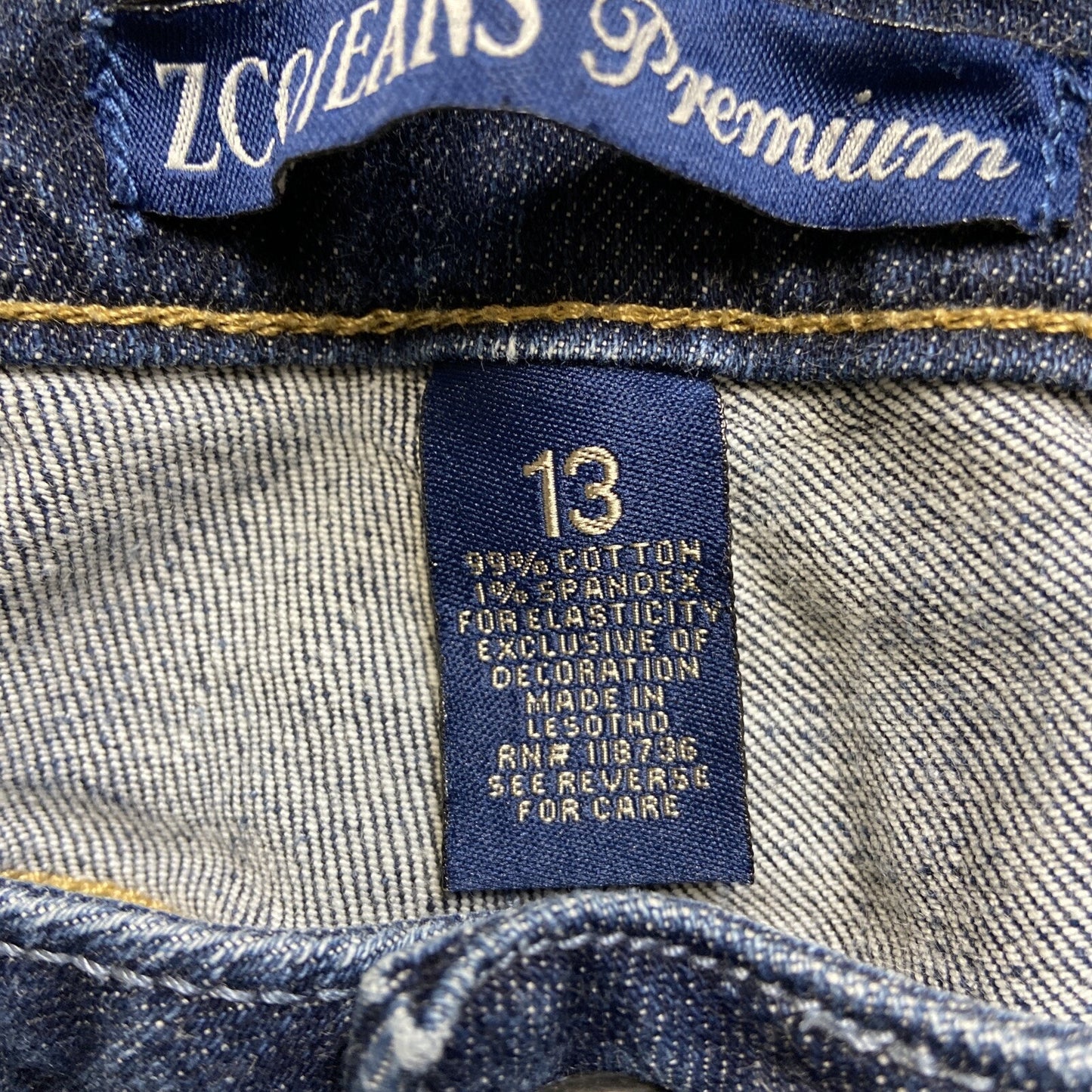 ZCO Premium Cuffed Denim Shorts Women’s Size 13 Blue Denim