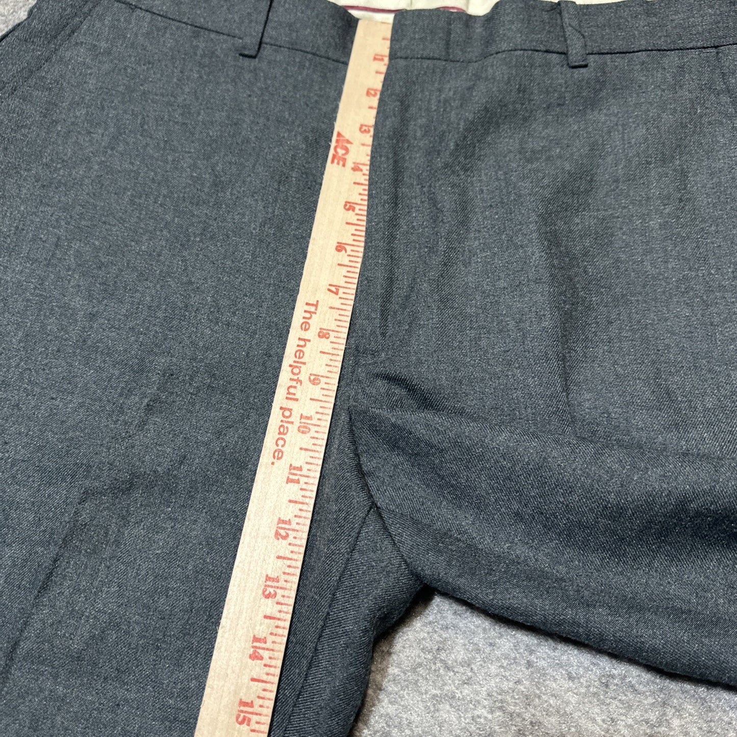 Vintage DAKS Dress Pants Men's Size 36x32 Dark Gray Polyester Pants
