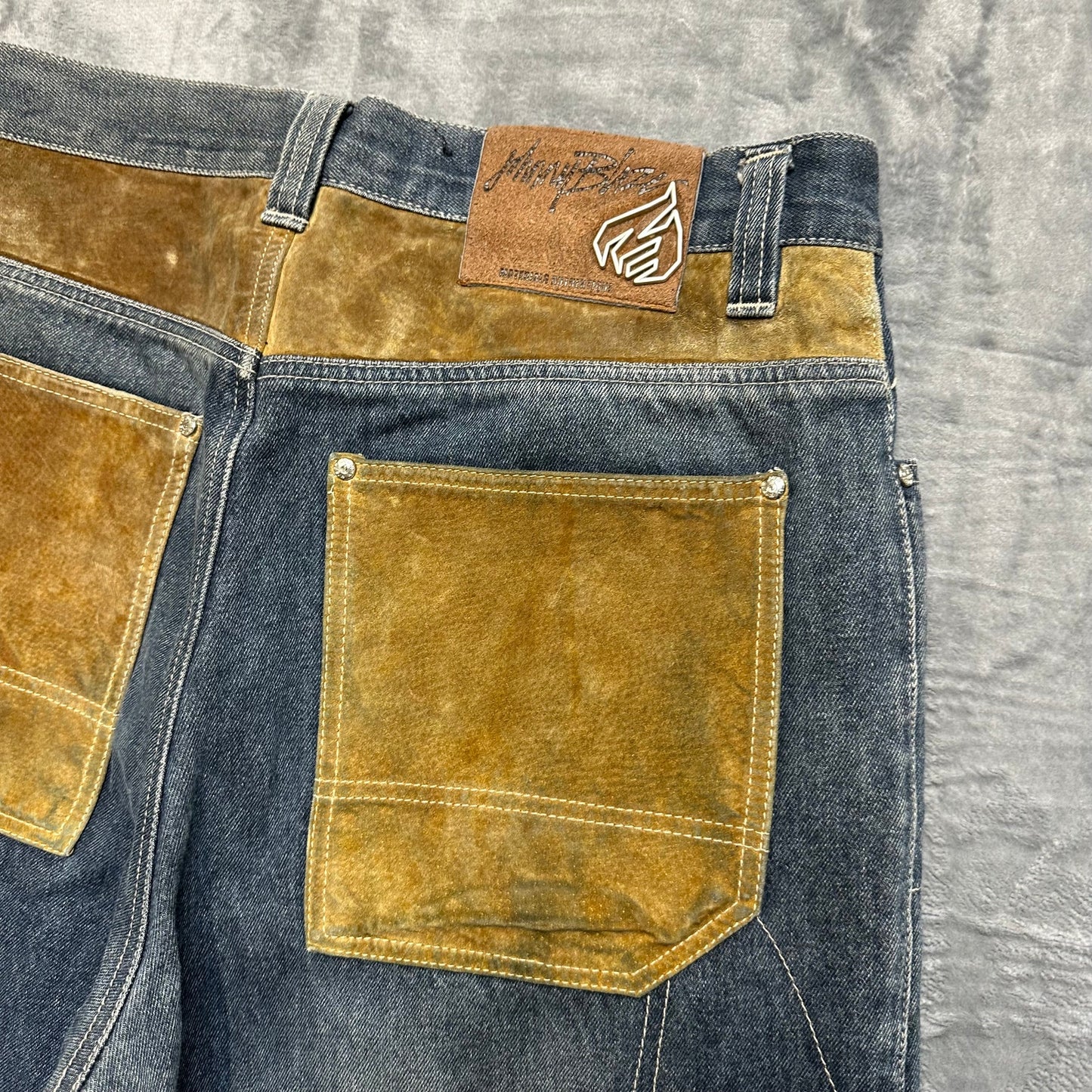 draft: Johnny Blaze Bootcut Jeans Men's Size 34 Blue Denim
