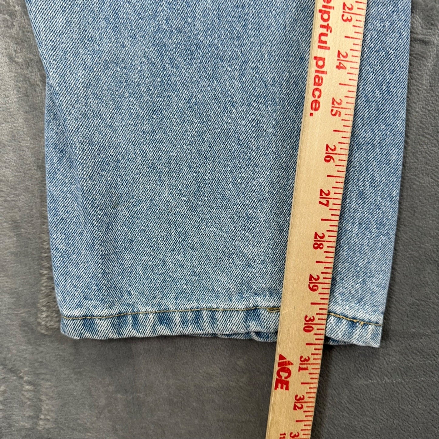 Vintage Bugle Boy Men's Relaxed Fit Straight Leg Jeans Sz 36x32 Blue Light Wash