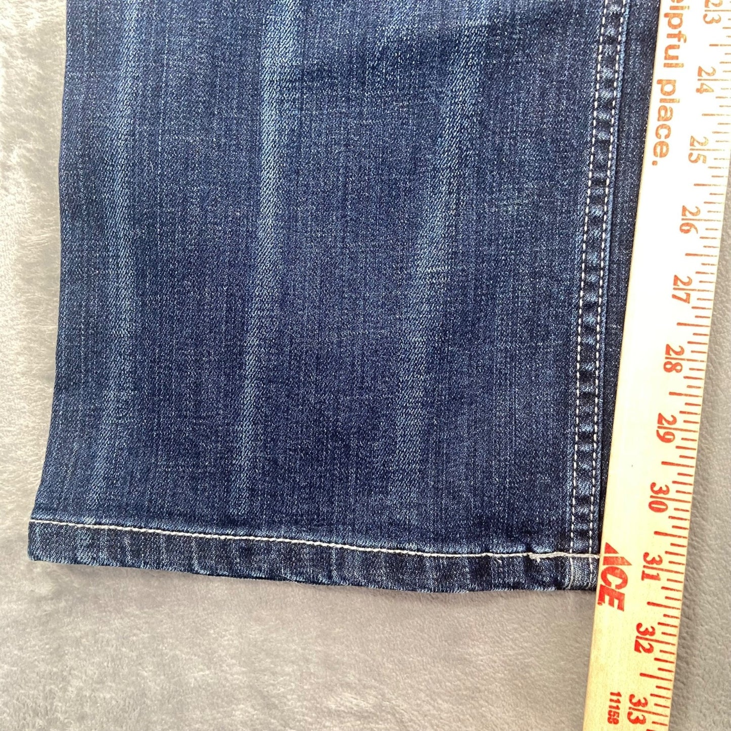 Seven7 Women's Studded Bootcut Jeans Size 16 Blue Dark Wash