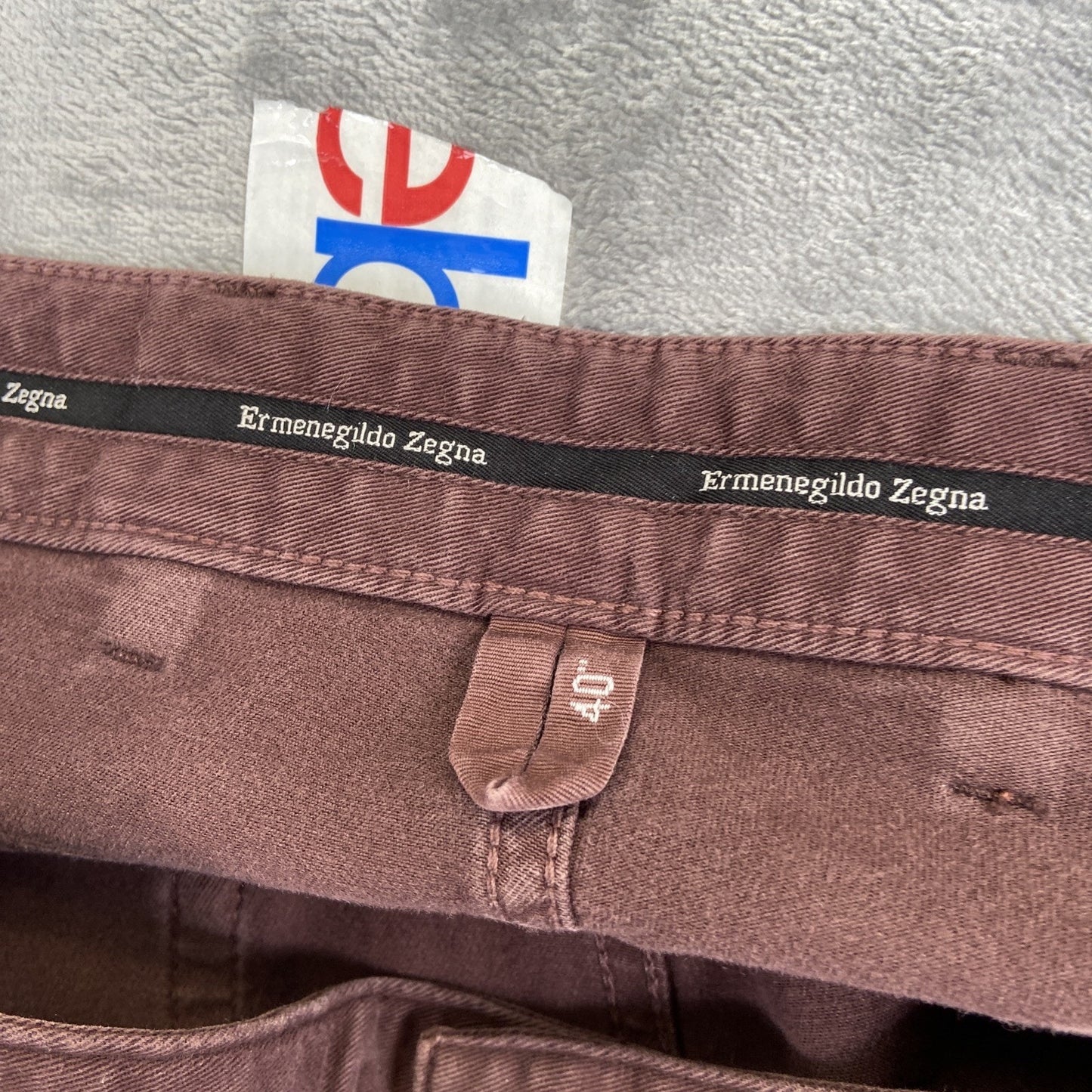 New Ermenegildo Zegna Straight Jeans Men's Size 40 Maroon Dark Red Purple