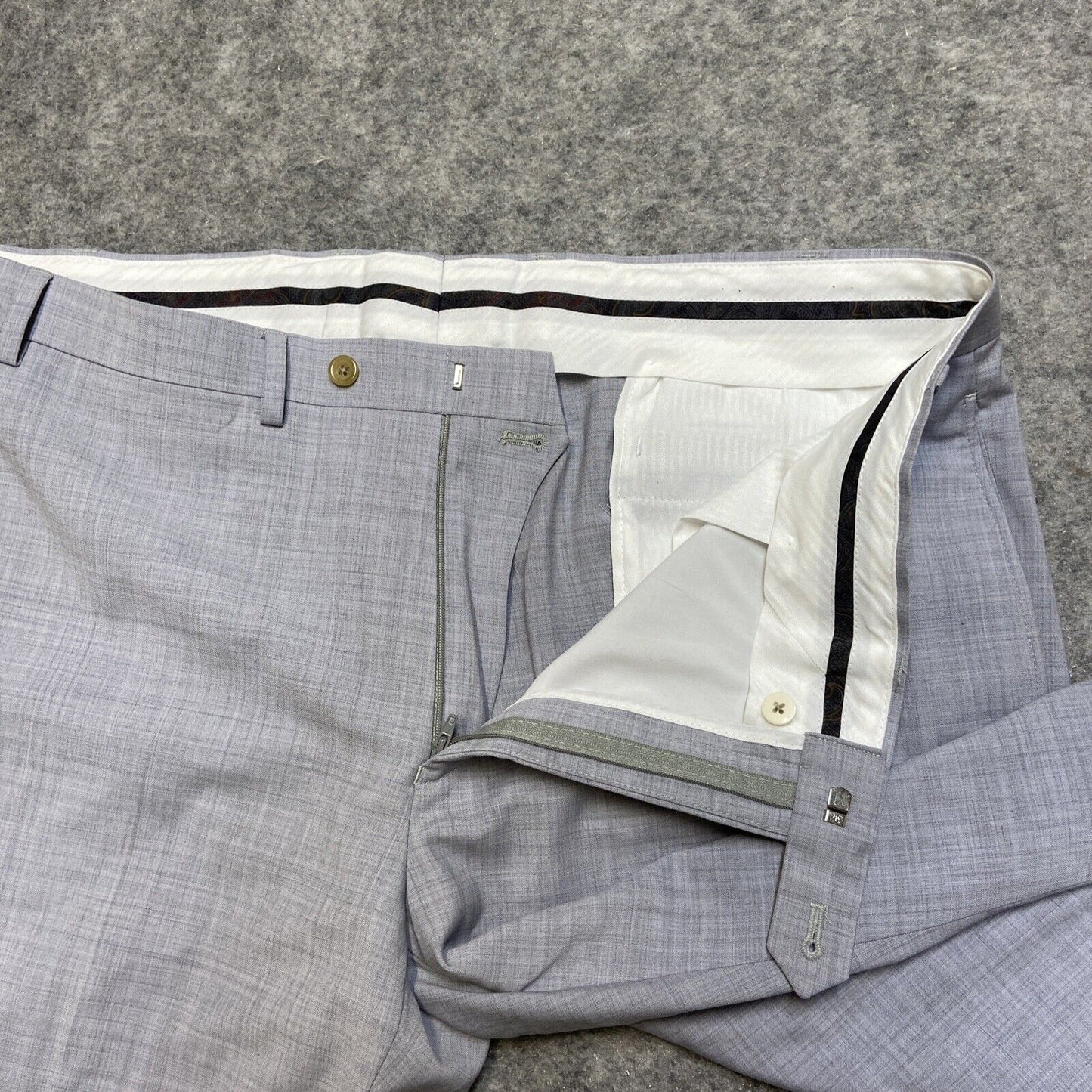 Lauren Ralph Lauren High Performance Wool Dress Pants Mens Size 40x30 Light Gray