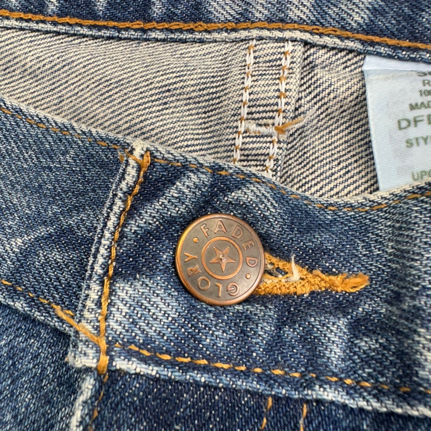 Vintage Faded Glory Men's Straight Jeans 36x30 Blue Denim #2013