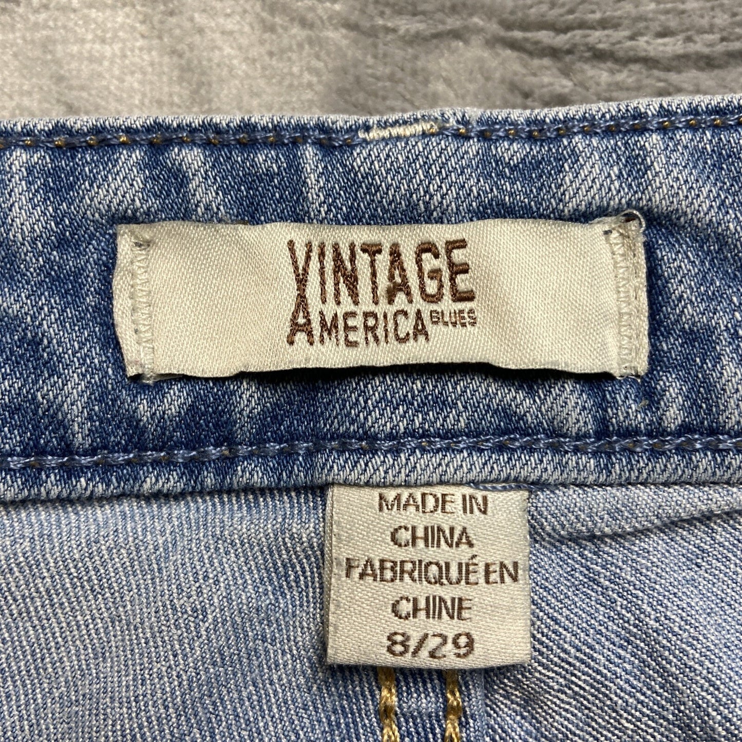 Vintage America Blues Skinny Jeans Women’s Size 8/29 Light Blue Denim