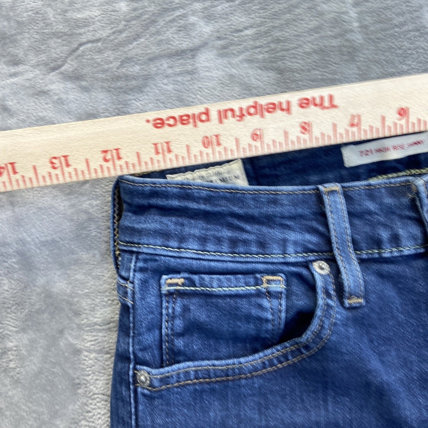 Levi's Distressed 721 Skinny Jeans Women’s 30x30 Blue Denim
