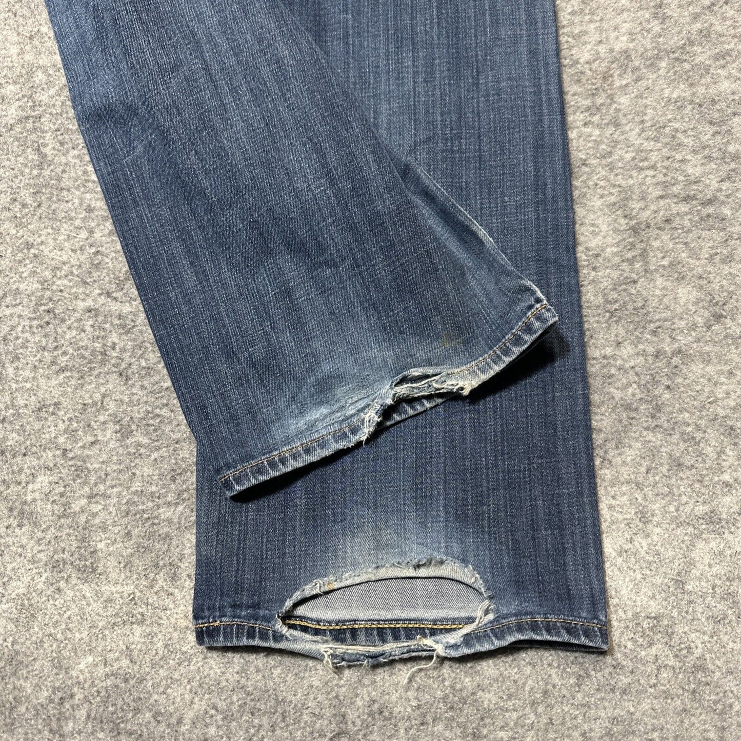 AG Adriano Goldschmied Distressed The Protege Straight Jeans Men's 32x32 Blue