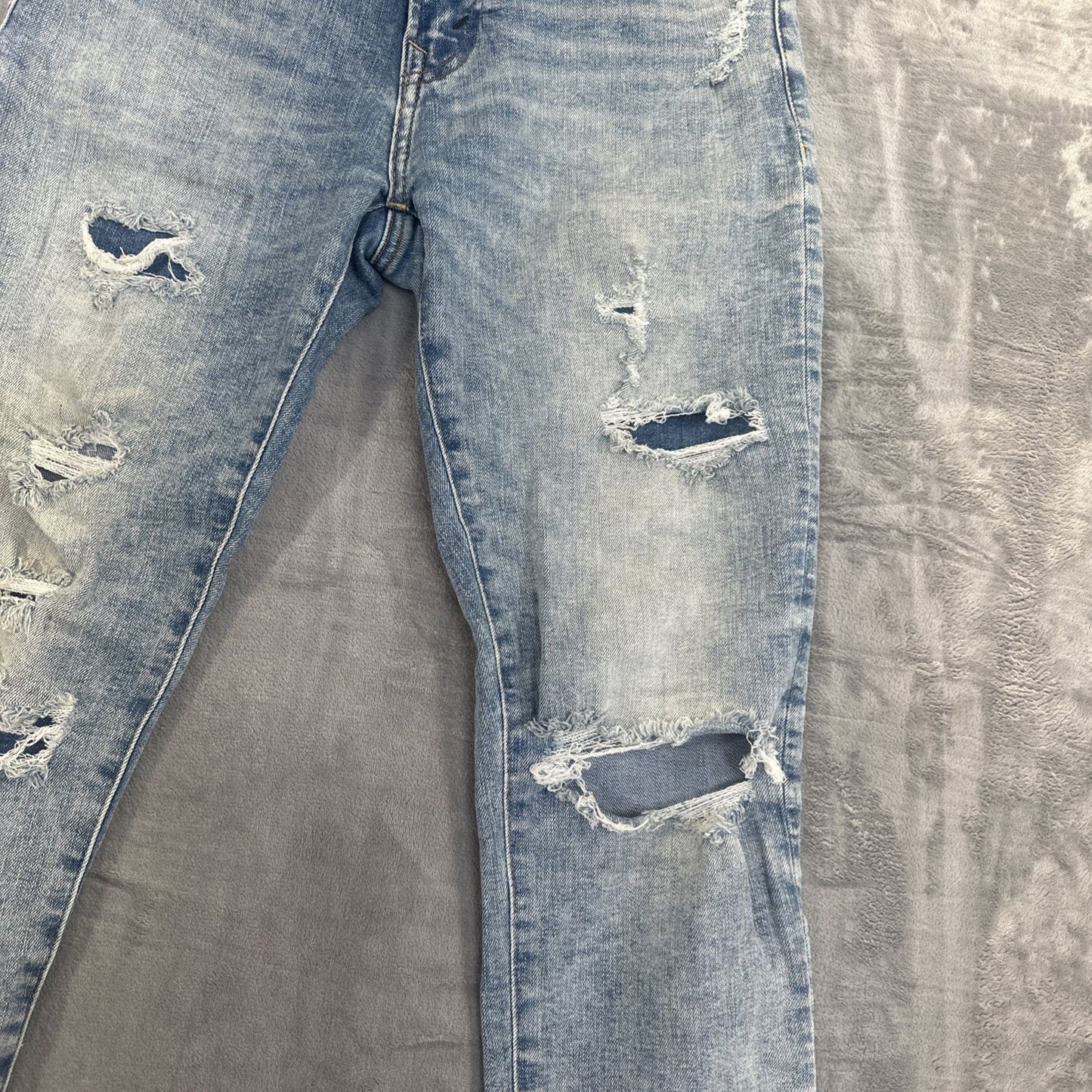American Eagle Distressed AirFlex Athletic Skinny Jeans Men's Size 28x30 Blue