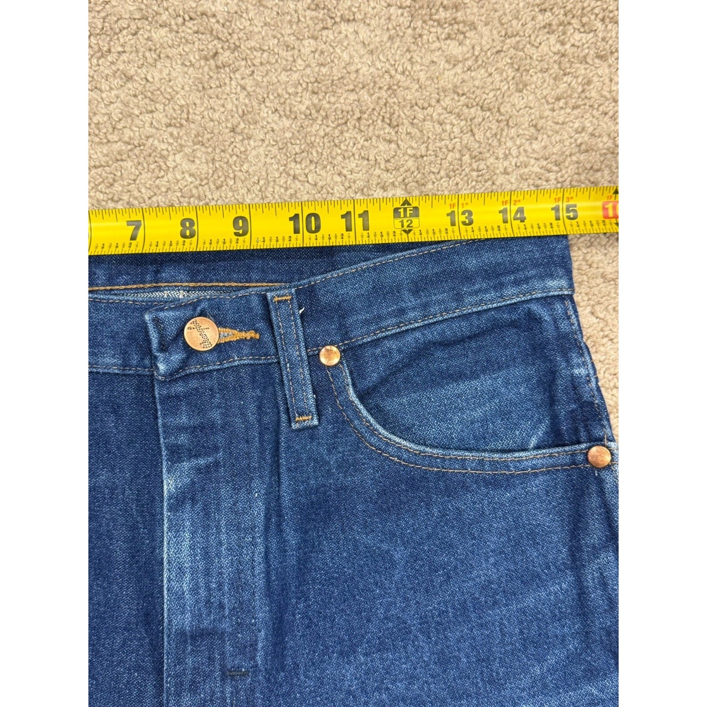 Wrangler Jeans Mens 30x30 Blue Denim Pants Cowboy Cut 936DEN Western